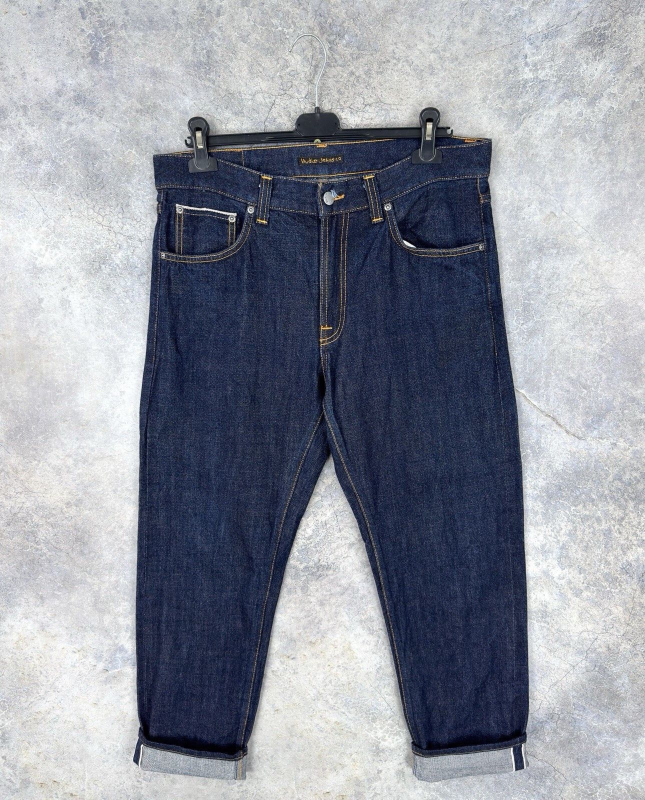 Nudie Jeans Nudie Jeans Snake Eyes Selvage Gritty Jackson Jeans W34 L32 Size US 34 / EU 50 - 1 Thumbnail