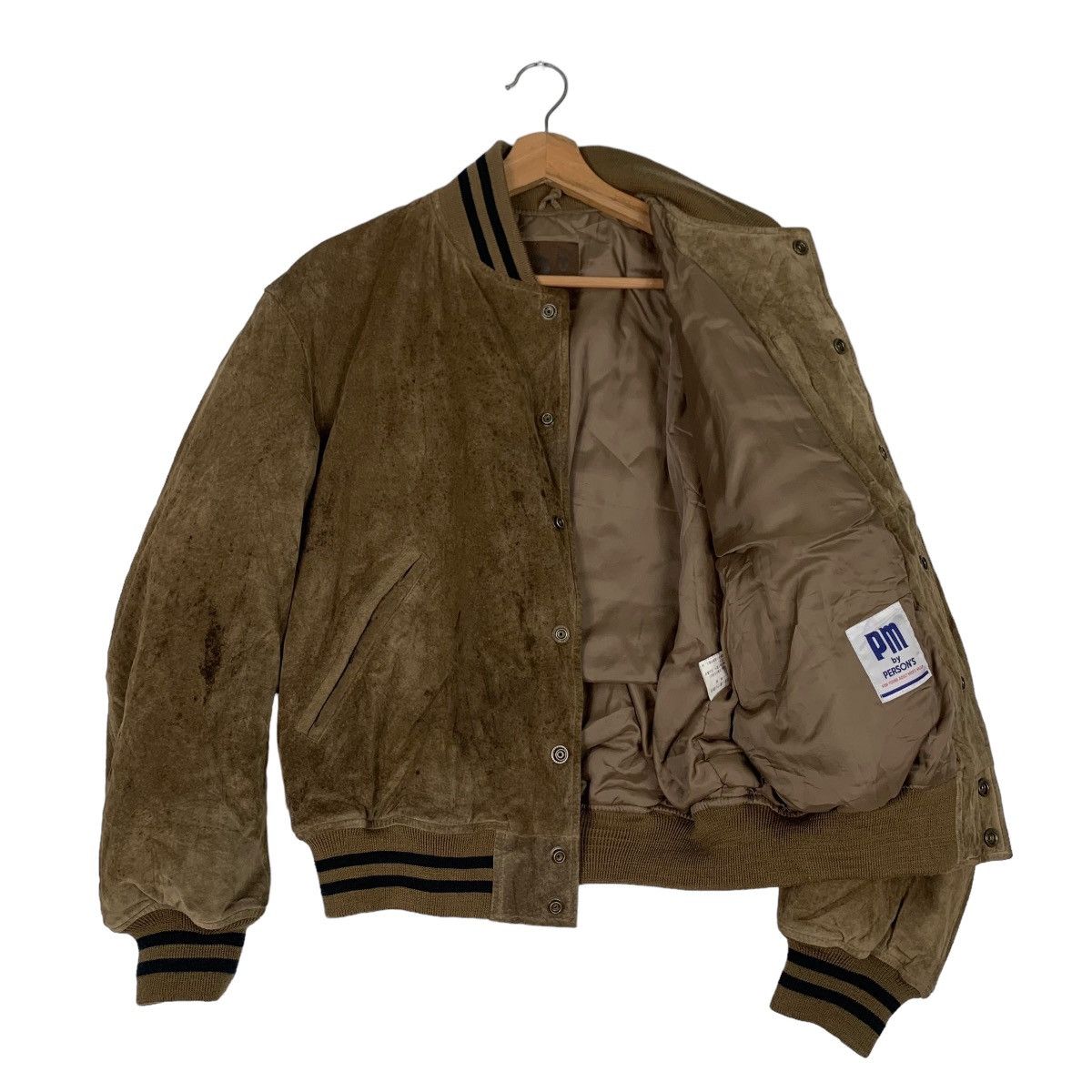 PERSON'S PERSON’S Big Logo Pigskin Leather Varsity Jacket #0925-C41 Size US M / EU 48-50 / 2 - 9 Thumbnail