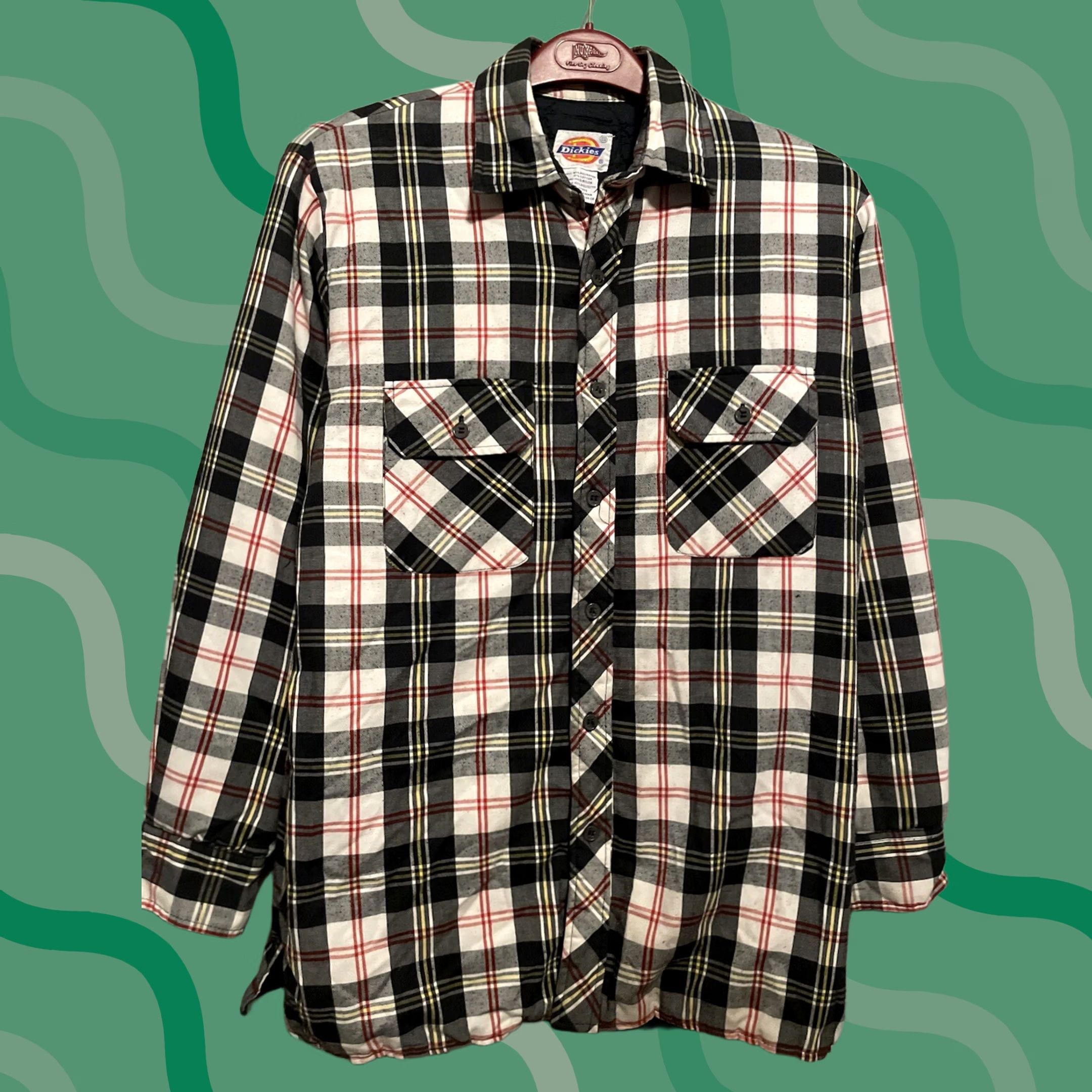 Dickies Dickies Plaid Quilted Flannel Button Up Insulated Mens Small (C299) Size US S / EU 44-46 / 1 - 1 Thumbnail