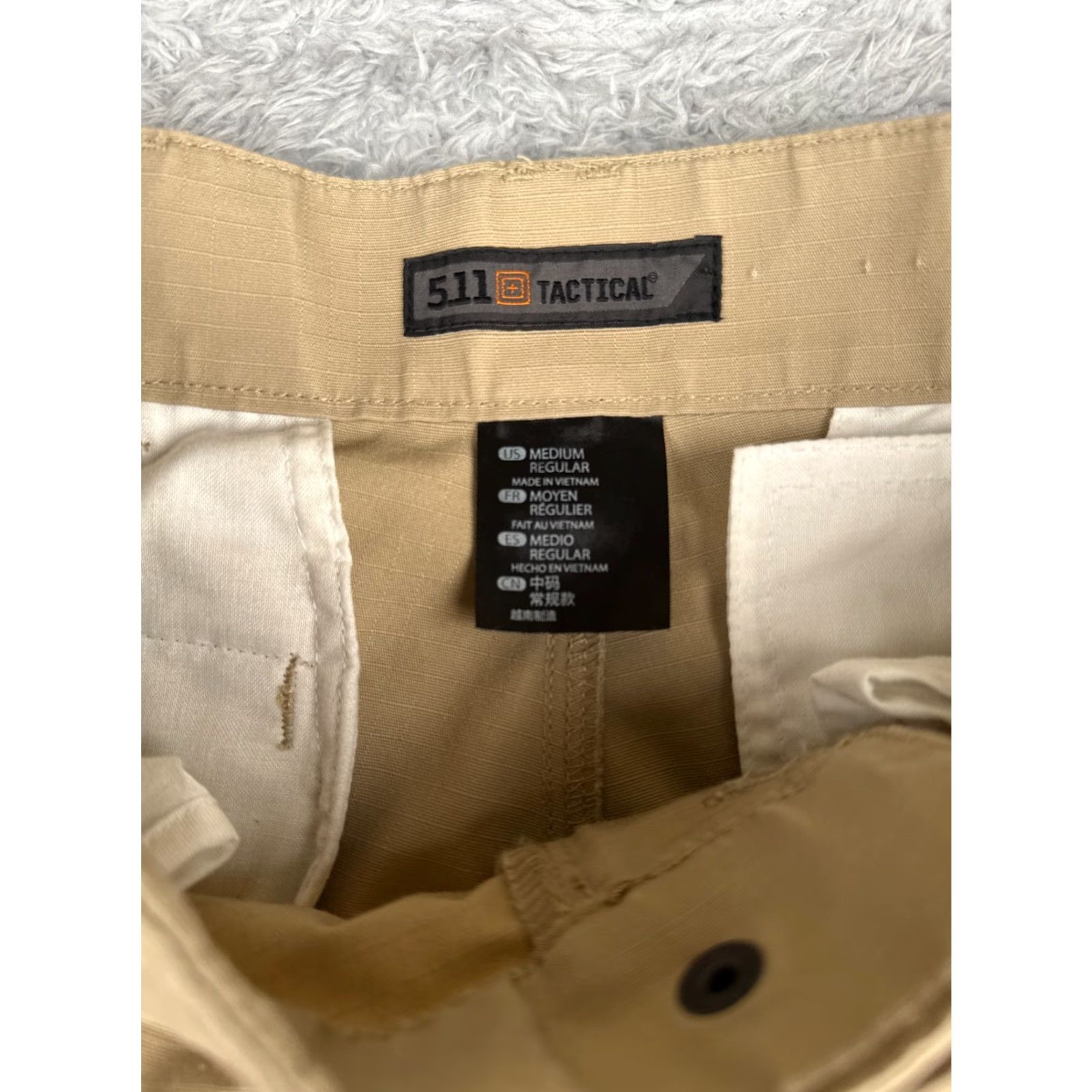Vintage 5.11 Tactical Pants Women M Beige Rip-Stop Cargo LEO EMT Double Knee 34x32 Size 32" / US 10 / IT 46 - 6 Thumbnail