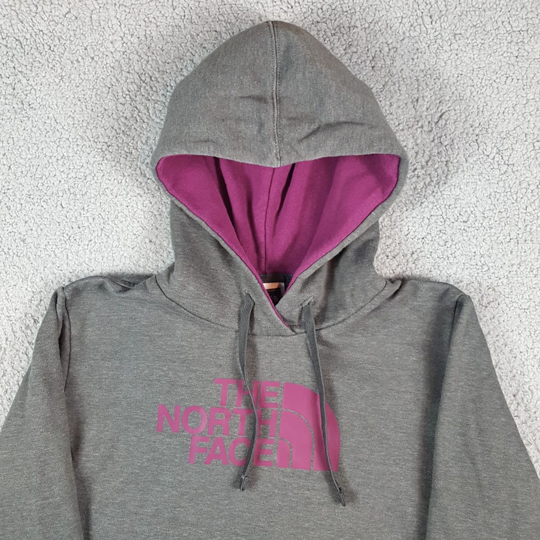 The North Face VINTAGE The North Face Purple Logo Hoodie Women's M Fleece Hooded Sweatshirt Pullover Size M / US 6-8 / IT 42-44 - 2 Thumbnail