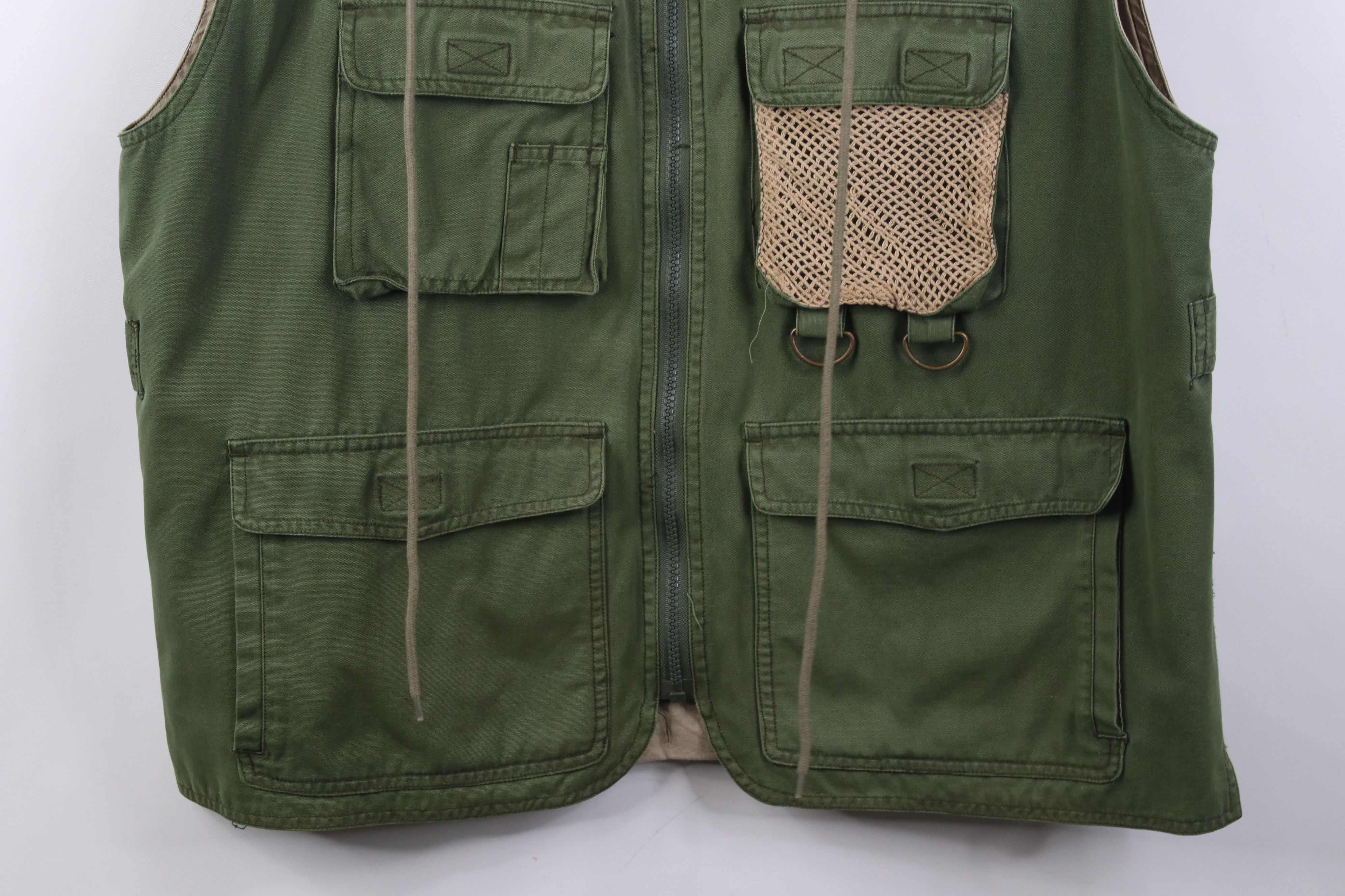 Vintage Vintage 90s Streetwear Hooded Fly Fishing Vest Jacket Size US L / EU 52-54 / 3 - 3 Thumbnail