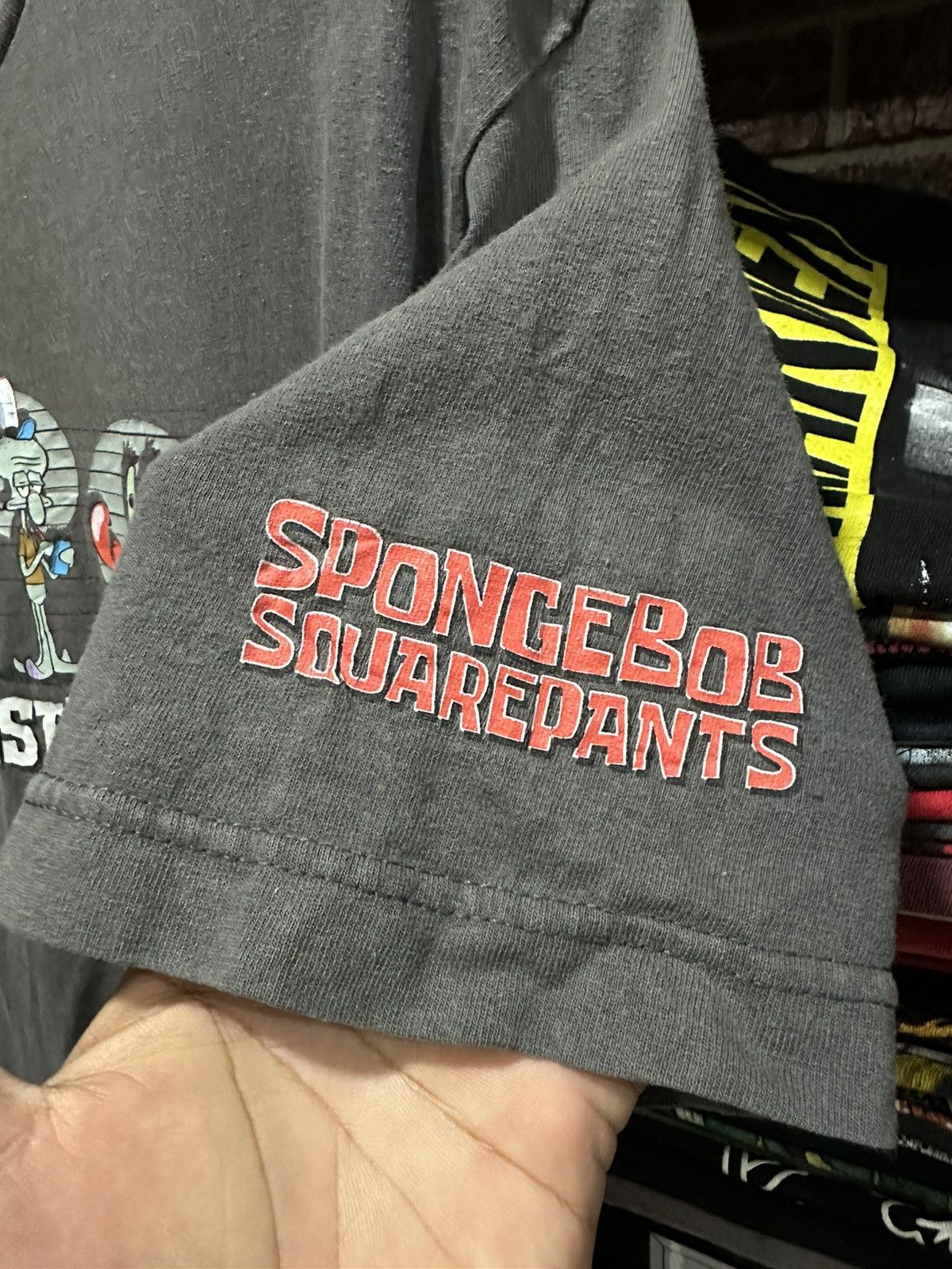 Cartoon Network × Vintage Vintage Spongebob The Krusty Krew Faded Tee Size US L / EU 52-54 / 3 - 3 Thumbnail