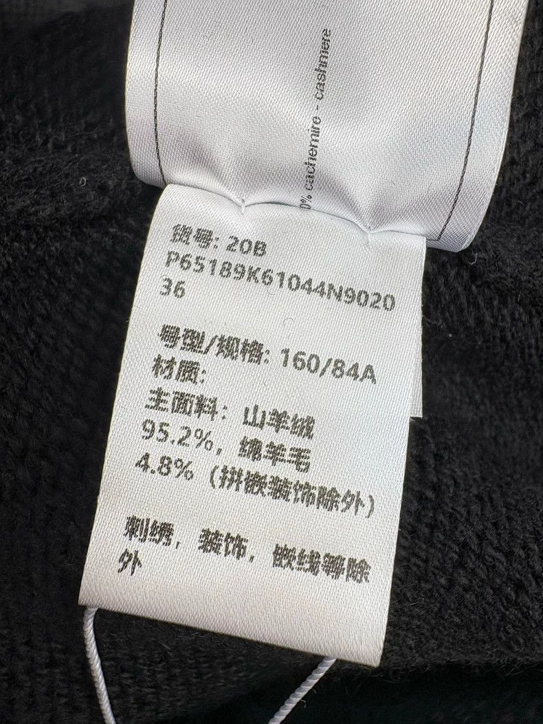 Chanel Chanel 20B black pearl letter logo long-sleeved short swea Size XS / US 0-2 / IT 36-38 - 7 Thumbnail