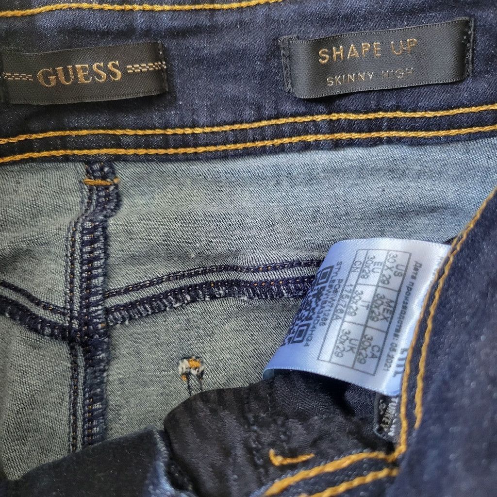 Guess GUESS Women's Shape Up Skinny High Jeans Jeanologia Size 30" / US 8 / IT 44 - 8 Thumbnail