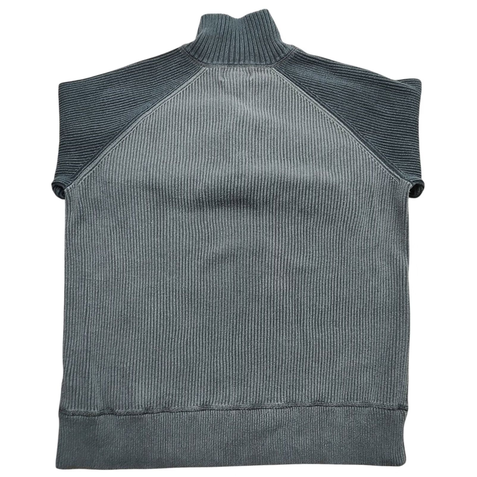 Polo Ralph Lauren VINTAGE Polo Ralph Lauren Sweater M Gray Ribbed 1/4 Zip Standard Issue Military Style Pullover Mens Size US M / EU 48-50 / 2 - 2 Thumbnail