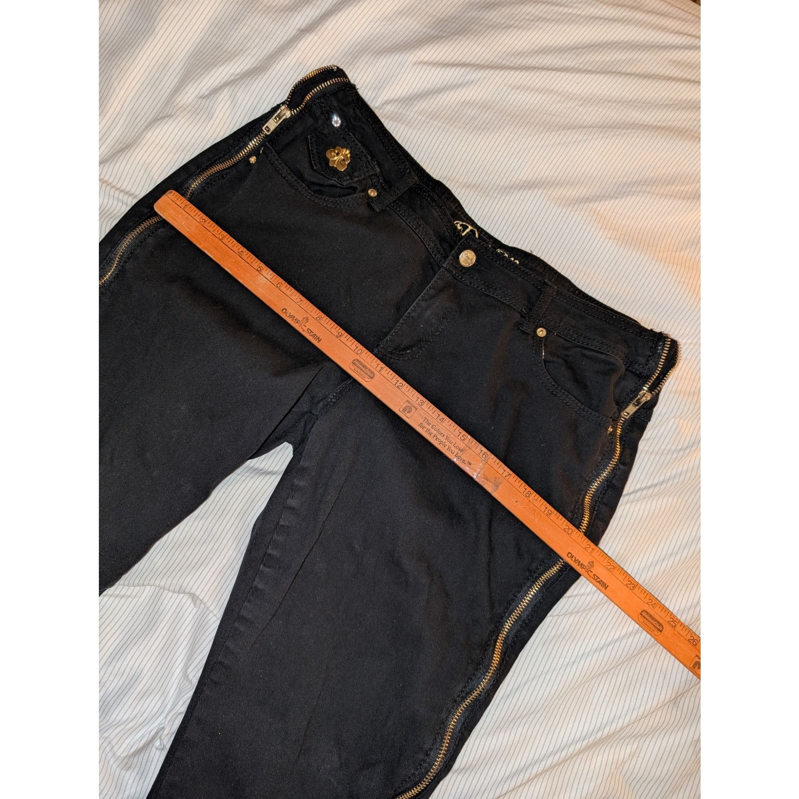 True Religion Women's House of Deréon Jeans Beyonce Size 18 Vintage Y2K Size 40" / US 18 - 9 Thumbnail