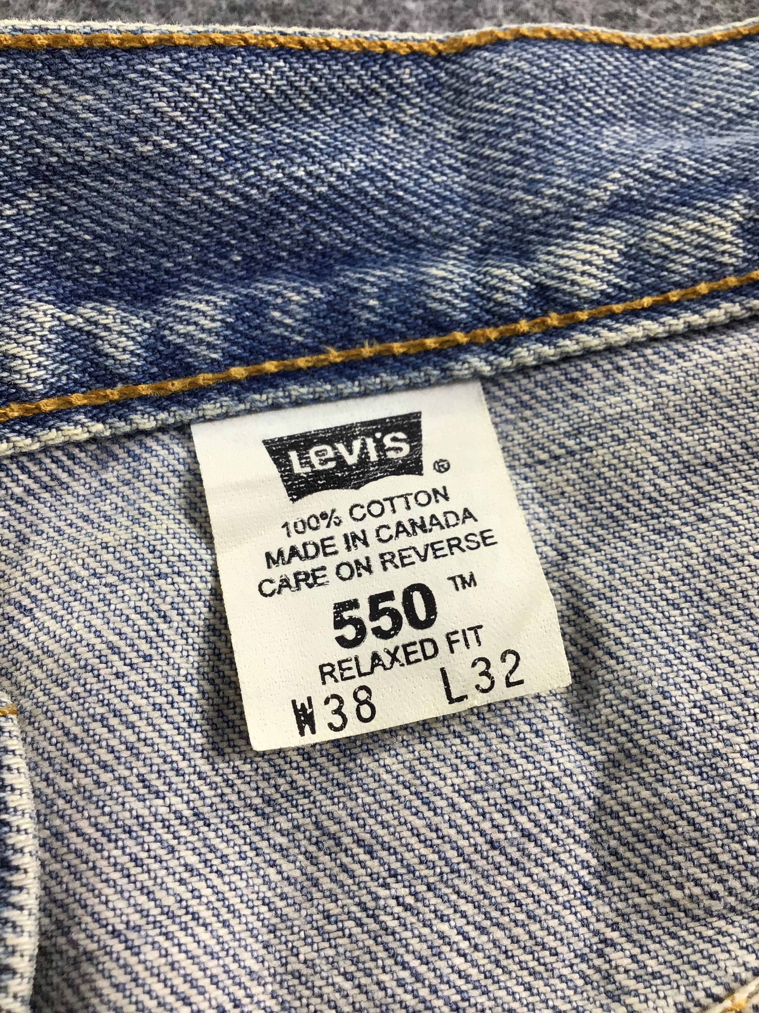 Levi's Vintage Levis 550 Jeans Dirty Medium Wash -J535 Size US 39 - 10 Thumbnail