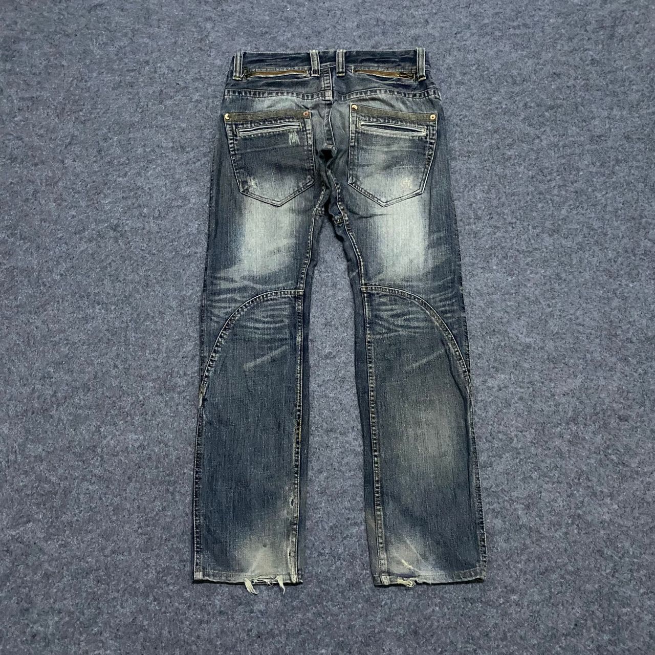 If Six Was Nine 💥Best offer💥Vintage Made in Heaven Punk Distressed Denim Size US 34 / EU 50 - 2 Thumbnail