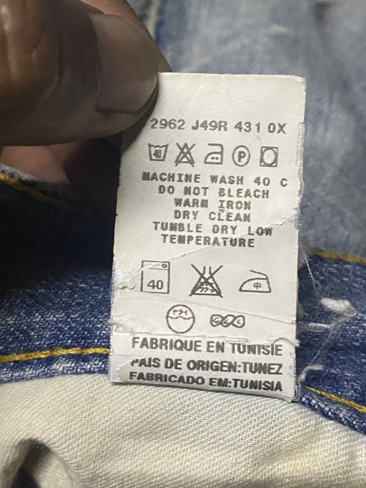 Japanese Brand Vintage Japanese Brand Miss60 Distressed Bootcut Flare Jeans Size US 30 / EU 46 - 22 Thumbnail