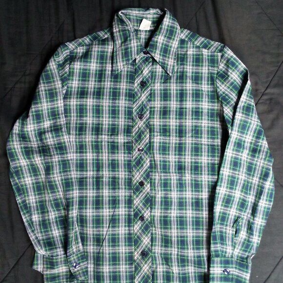 Wrangler Vintage 60s Wrangler Plaid Flannel Shirt Size US L / EU 52-54 / 3 - 2 Thumbnail