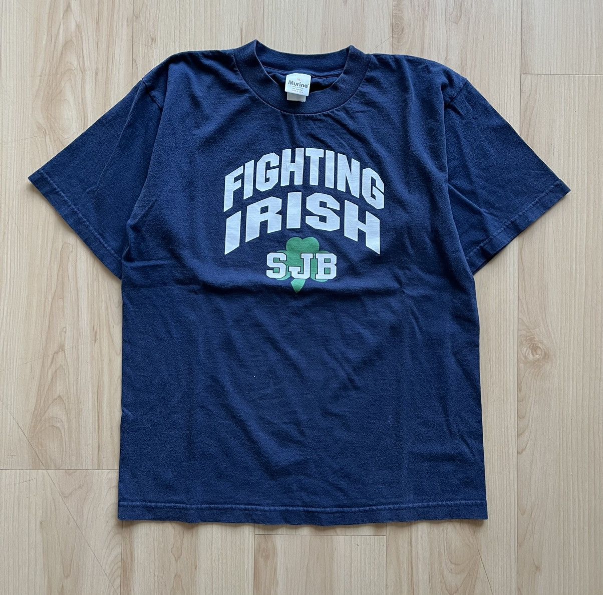Vintage Vintage 90s Fighting Irish T Shirt Size US M / EU 48-50 / 2 - 1 Thumbnail