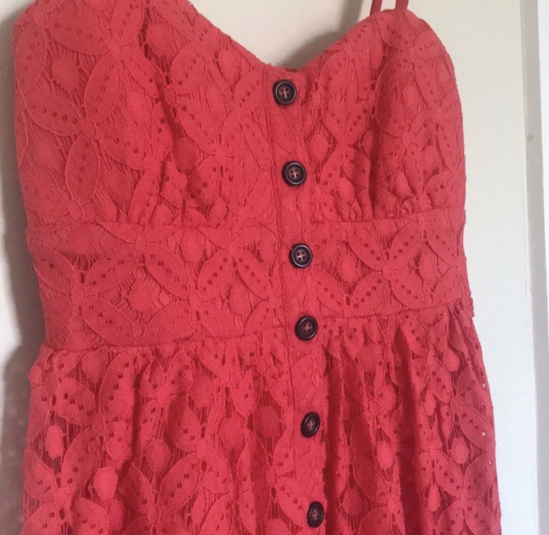 Other TRIXXI CORAL LACE EMBROIDERED BUTTON UP MINI DRESS Size M / US 6-8 / IT 42-44 - 4 Thumbnail
