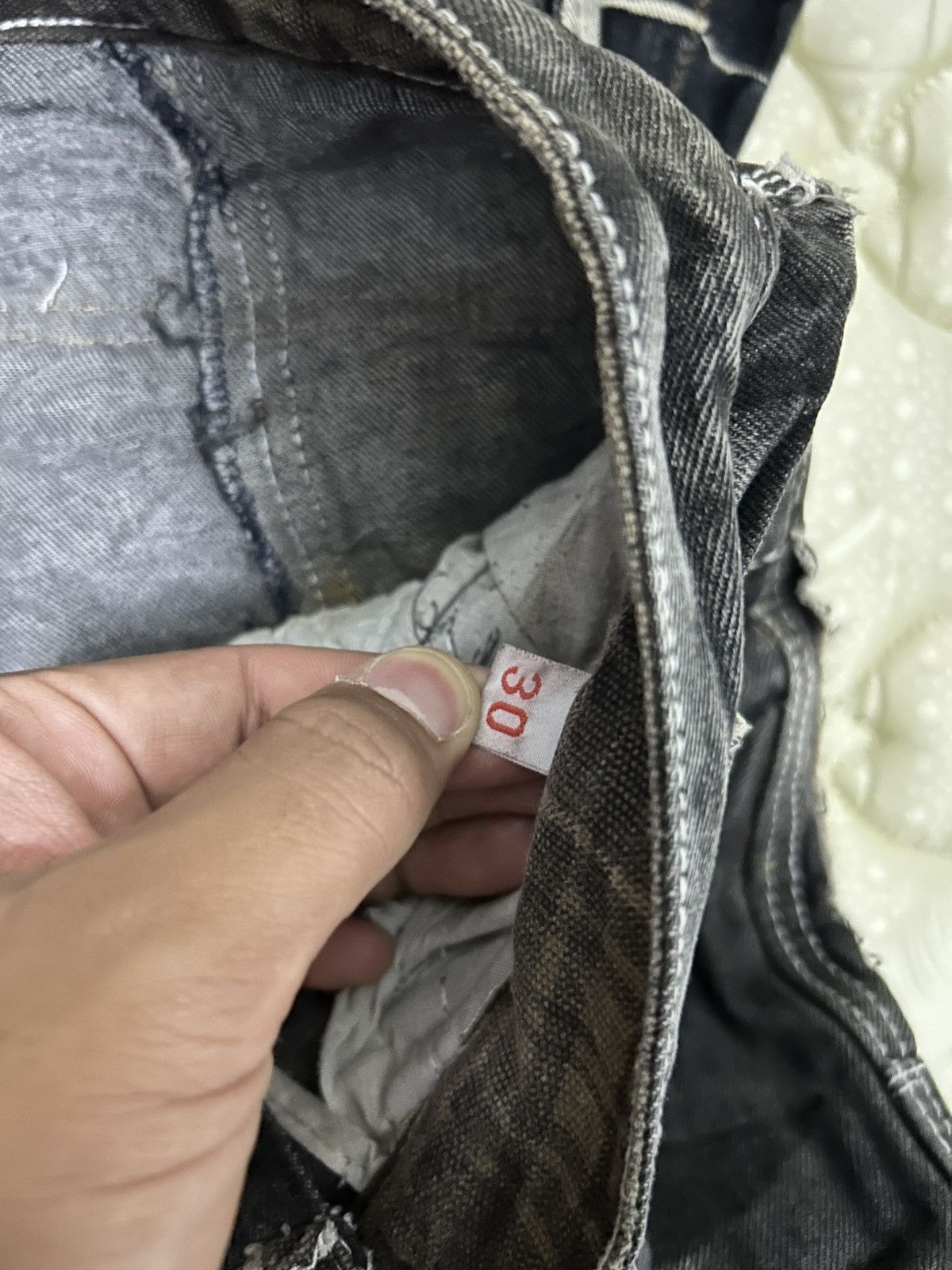 If Six Was Nine × Japanese Brand × Le Grande Bleu (L.G.B.) Vintage Japan Denim Cargo like PPFM Ifsixwasnine punk style Size US 31 - 17 Thumbnail