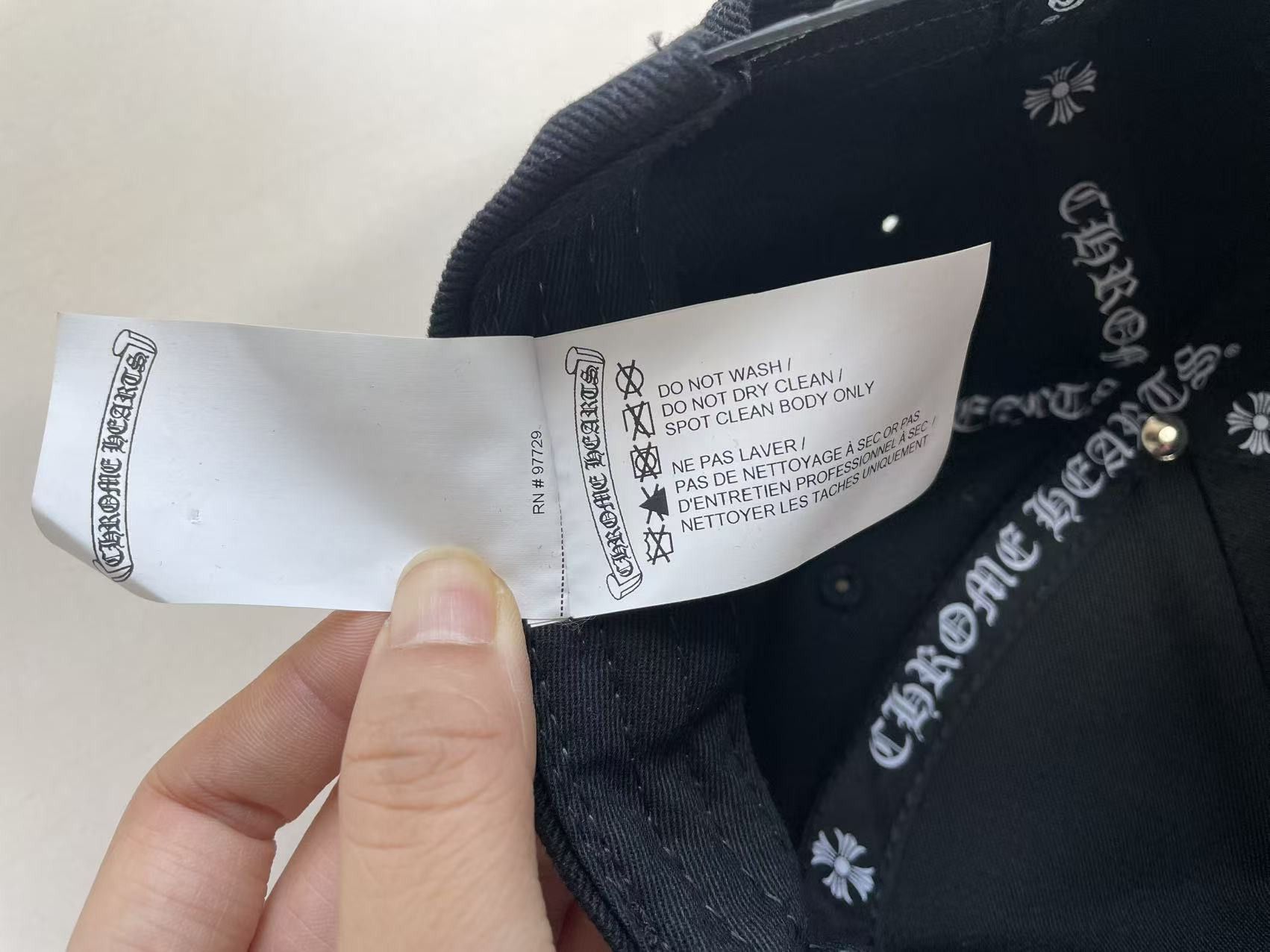 Chrome Hearts Chrome Hearts RS3 Triple Cross Embriodered Baseball Cap Size ONE SIZE - 10 Thumbnail