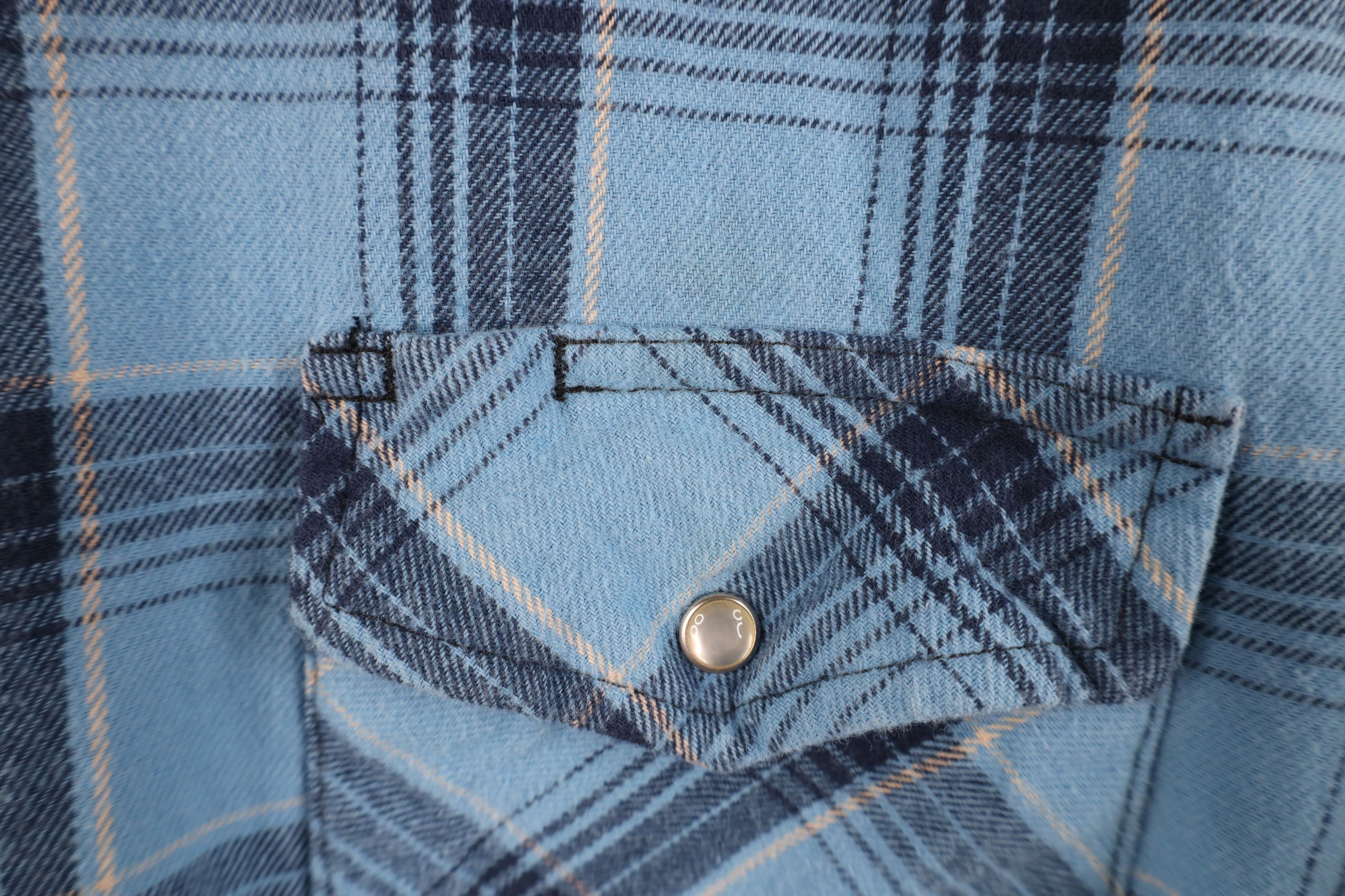 Wrangler Vintage 90s Y2K Wrangler Rodeo Flannel Button Shirt Plaid Size US XL / EU 56 / 4 - 5 Thumbnail