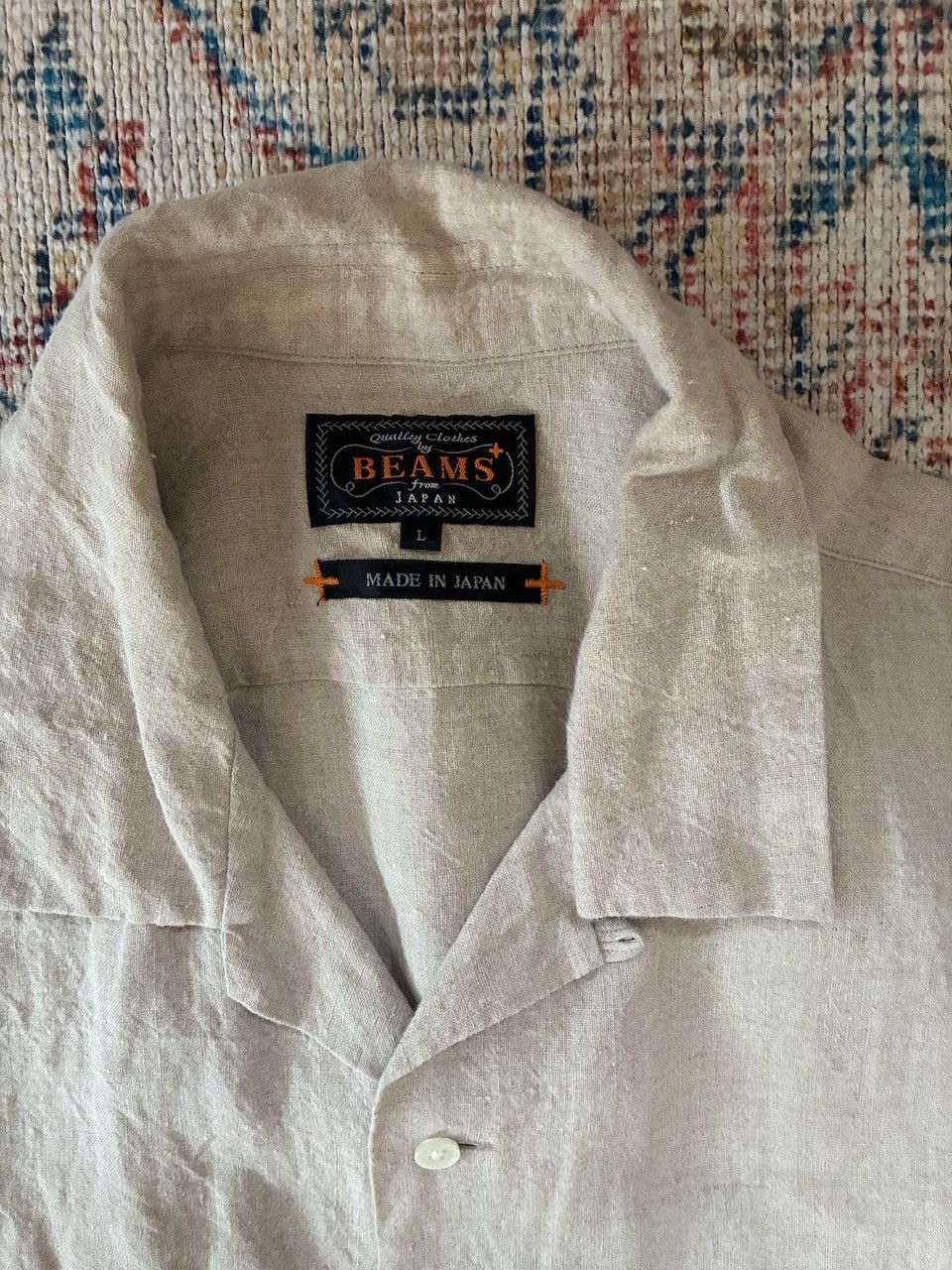 Open Collar 1/40 Linen Shirt