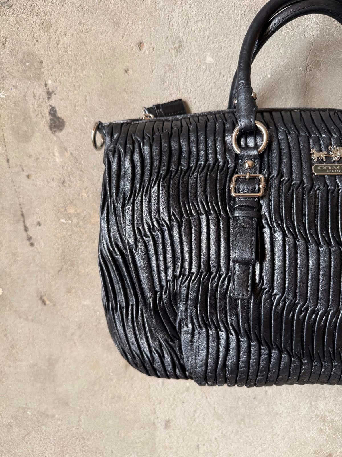 Coach Coach Madison Woven Shoulder Bag Black Size ONE SIZE - 3 Thumbnail