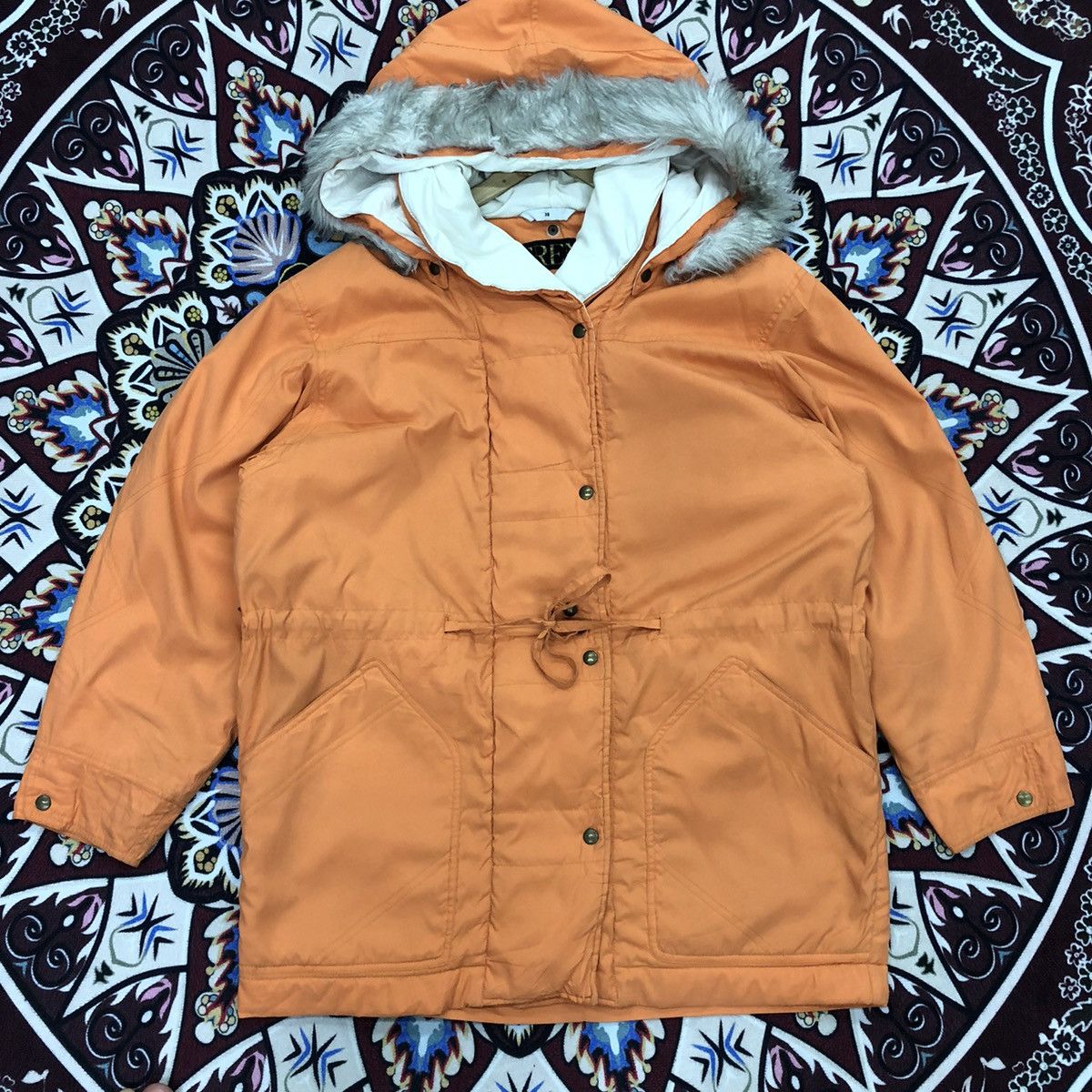 Japanese Brand Trent Winter Hoodie Fur Long Jacket Size US L / EU 52-54 / 3 - 2 Thumbnail