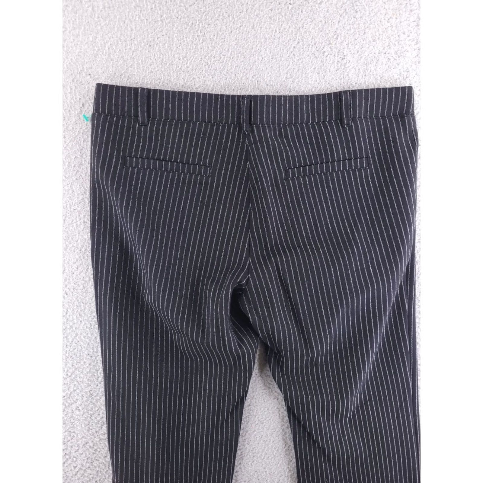 Vintage Betabrand Pants Womens Large Black White Pinstripe Straight Yoga Dress Pants Dress Pants Size 36" / US 14 / IT 50 - 5 Thumbnail