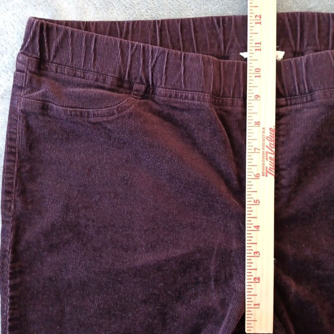 Eileen Fisher Eileen Fisher Pants Ankle Women's Large Purple Corduroy Skinny Pull On Stretch Coastal Regular Inseam 28" Size 36" / US 14 / IT 50 - 4 Thumbnail