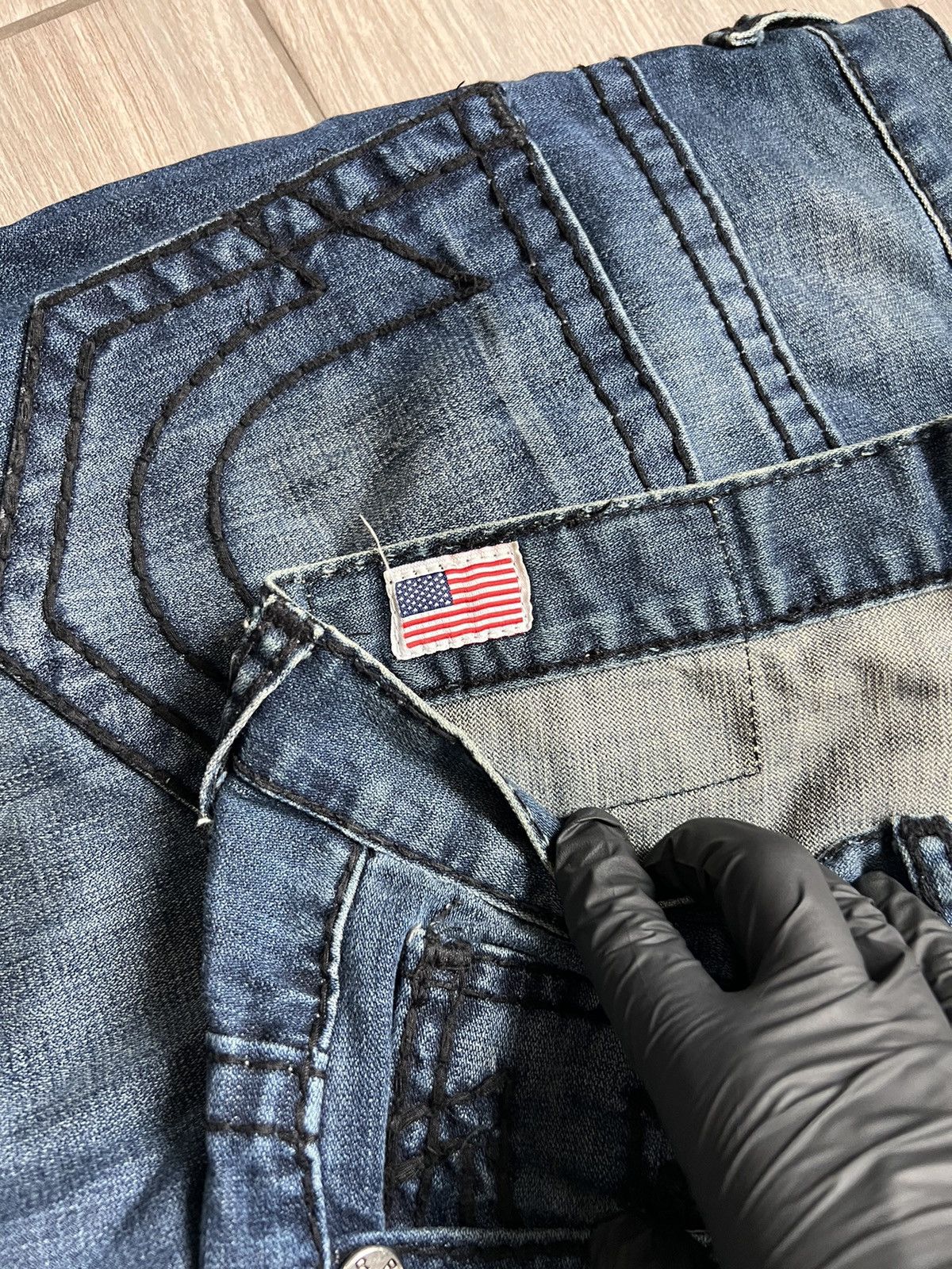 True Religion Vintage Y2K True Religion Baggy Denim Jeans Ricky Size US 34 / EU 50 - 19 Thumbnail