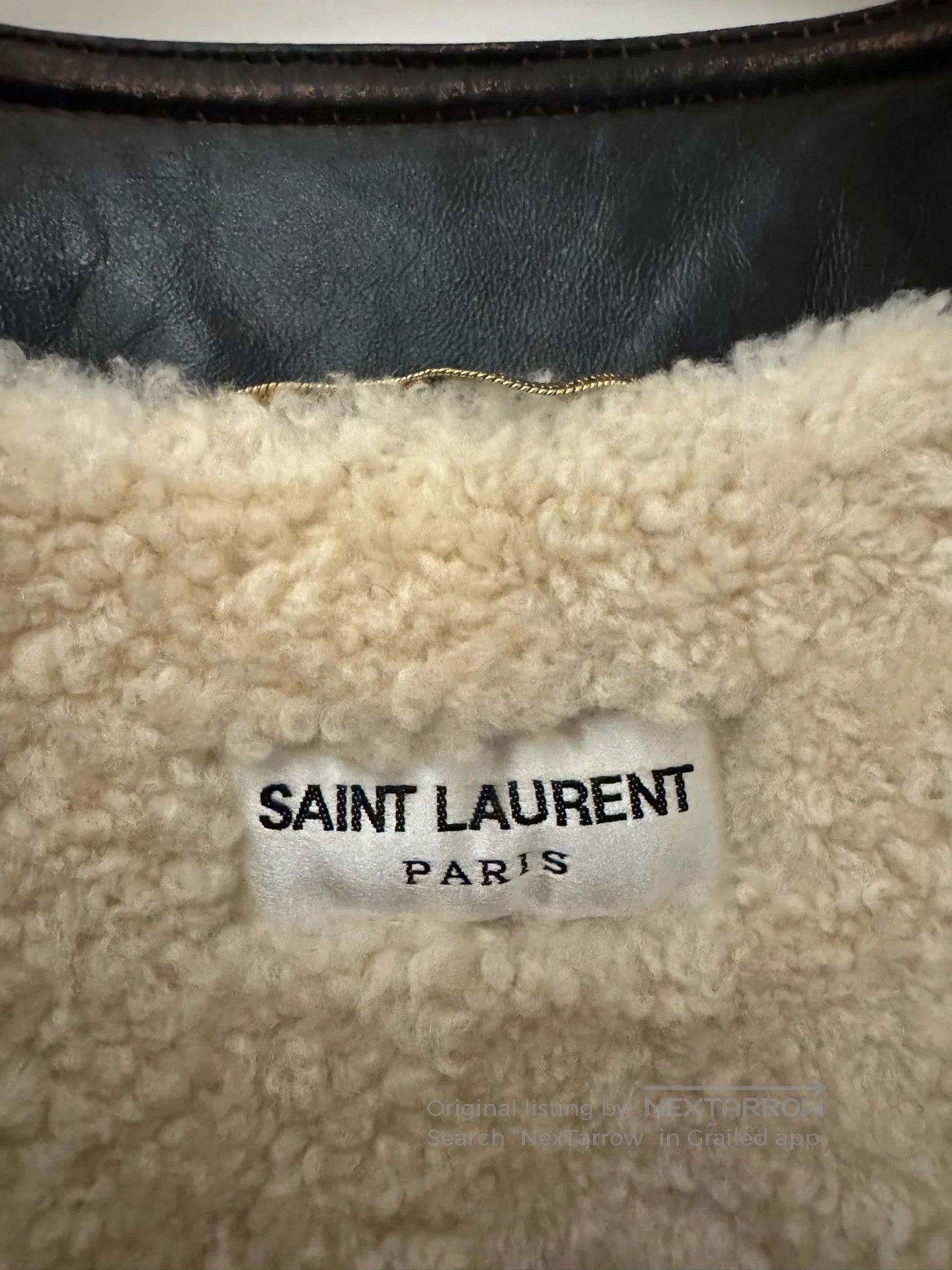 Yves Saint Laurent Saint Laurent Fur Leather Jacket. Size XS / US 0-2 / IT 36-38 - 3 Thumbnail