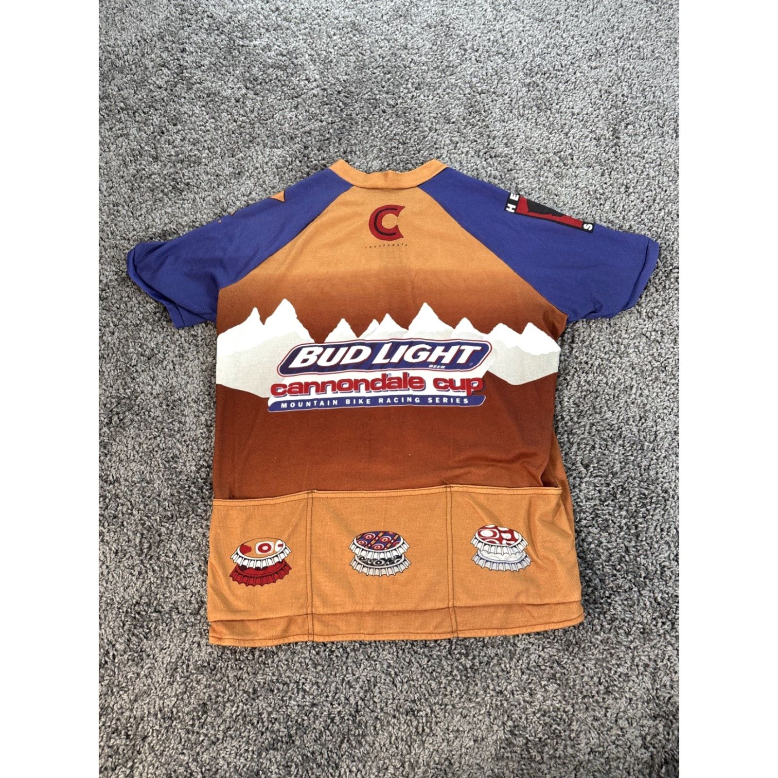 Vintage VINTAGE Cannondale Shirt Mens L Mountain Bike Racing Shirt-BUD LIGHT Shirt Men L Brown City USA Size US L / EU 52-54 / 3 - 6 Thumbnail