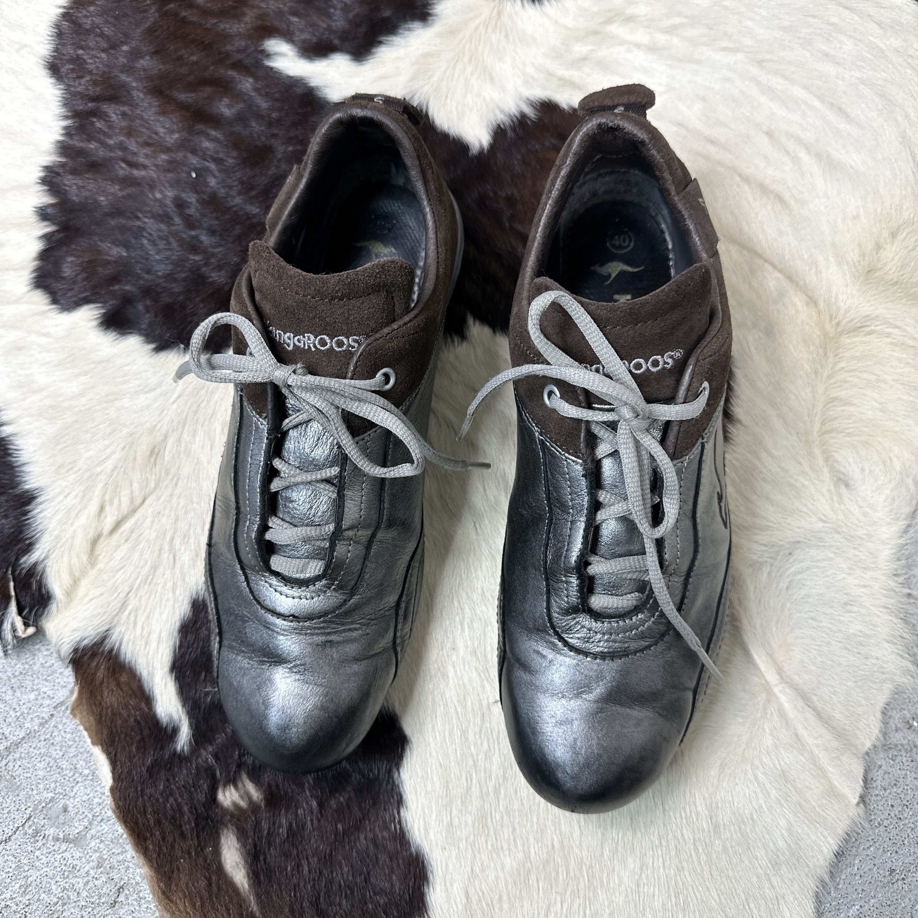 KangaROOS × Vintage Vintage y2k kangaroos silver low top racing shoes sneakers Size US 7 / EU 40 - 3 Thumbnail