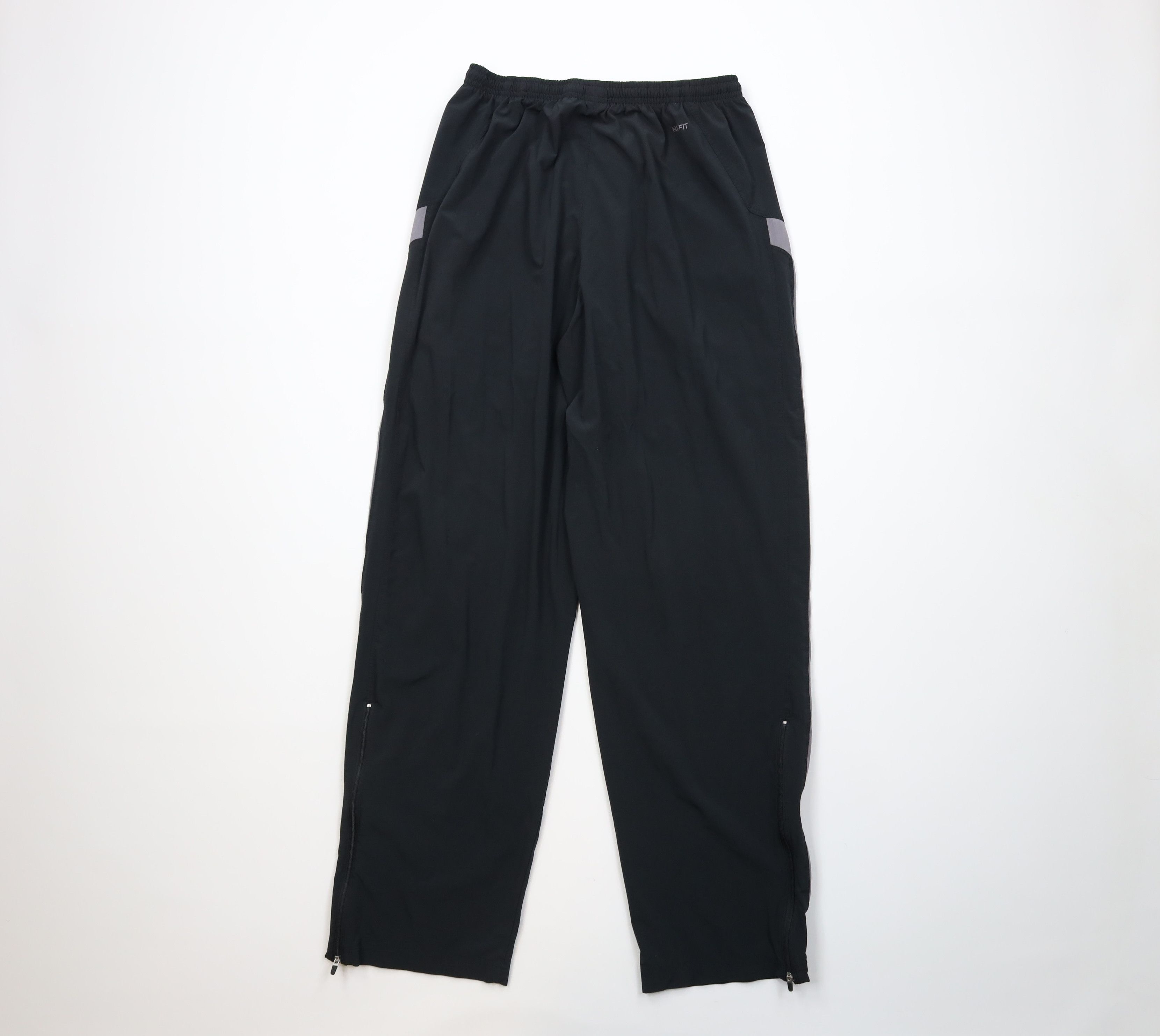 Nike Vintage Y2K Nike Mini Swoosh Stretch Wide Leg Pants Black Size US 36 / EU 52 - 10 Thumbnail