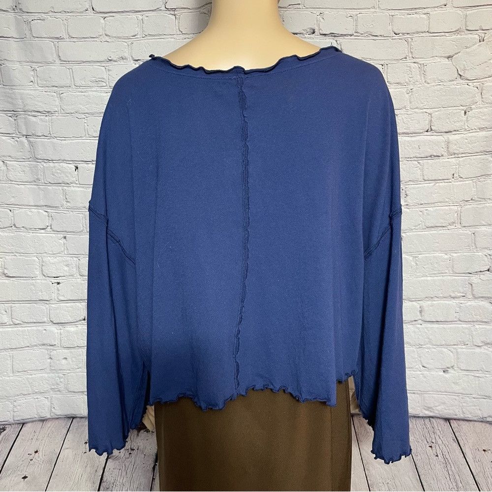 Free People NWT New Free People We the Free Bird Gang Blue Top Size M Size M / US 6-8 / IT 42-44 - 5 Thumbnail