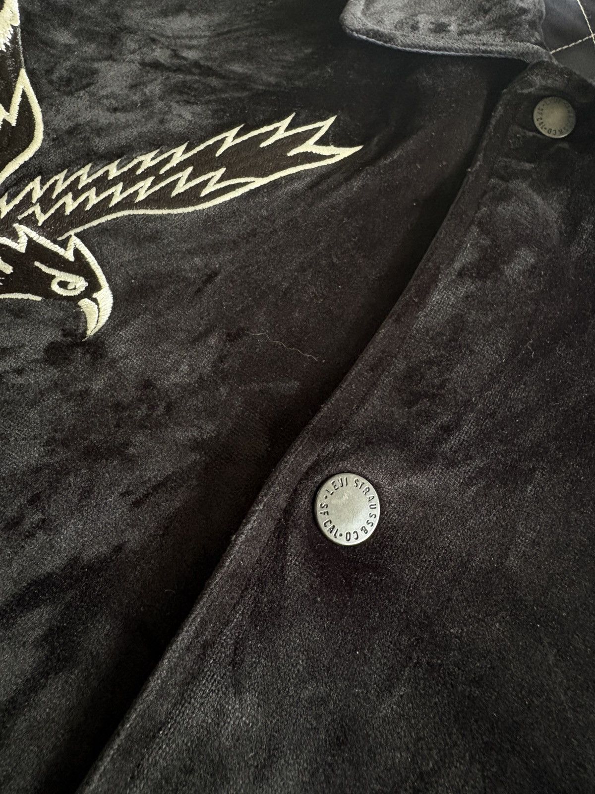 Levi's Levi's Reversible Light Velor Big Eagle Sukajan Coach Jacket Size US M / EU 48-50 / 2 - 12 Thumbnail