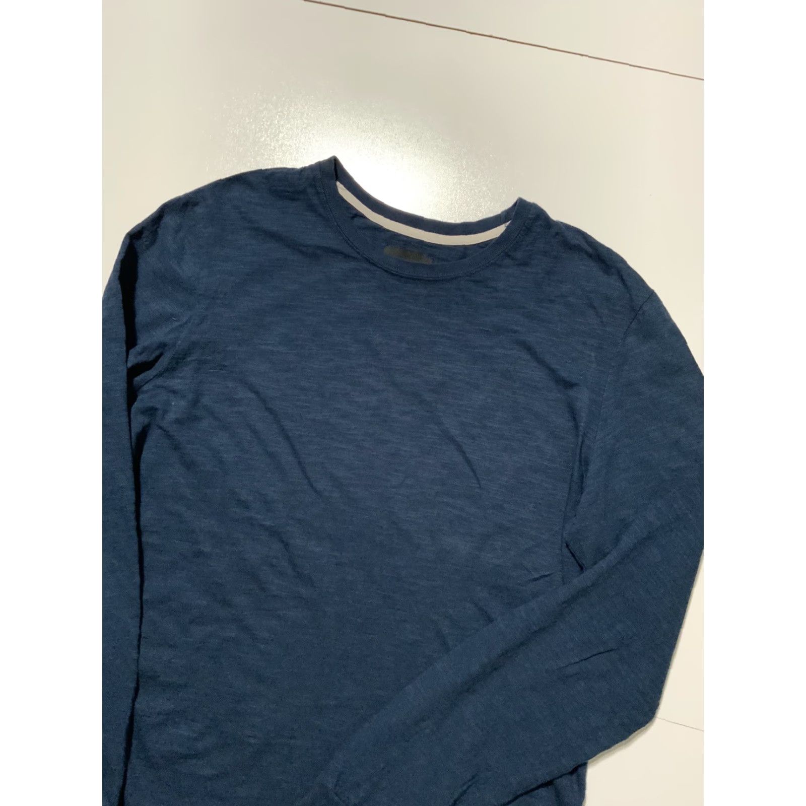 Vintage VINTAGE Outclass Navy Blue Crewneck Long Sleeve T-Shirt Sz. L Men Cotton Made In Canada Size US L / EU 52-54 / 3 - 3 Thumbnail