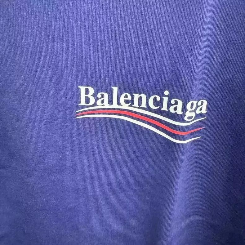 Balenciaga Balenciaga Blue Coke Short Sleeve Size US L / EU 52-54 / 3 - 3 Thumbnail