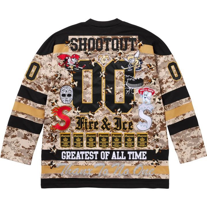 Supreme Fire & Ice Hockey Jersey Camo XXL/2X