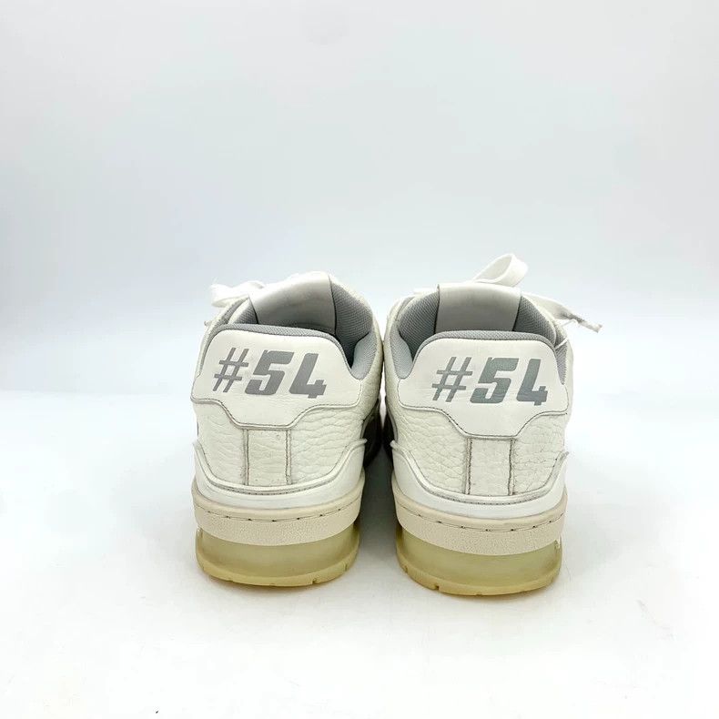 Louis Vuitton Louis Vuitton White round toe lace-up casual board shoes a Size US 7 / IT 37 - 4 Thumbnail