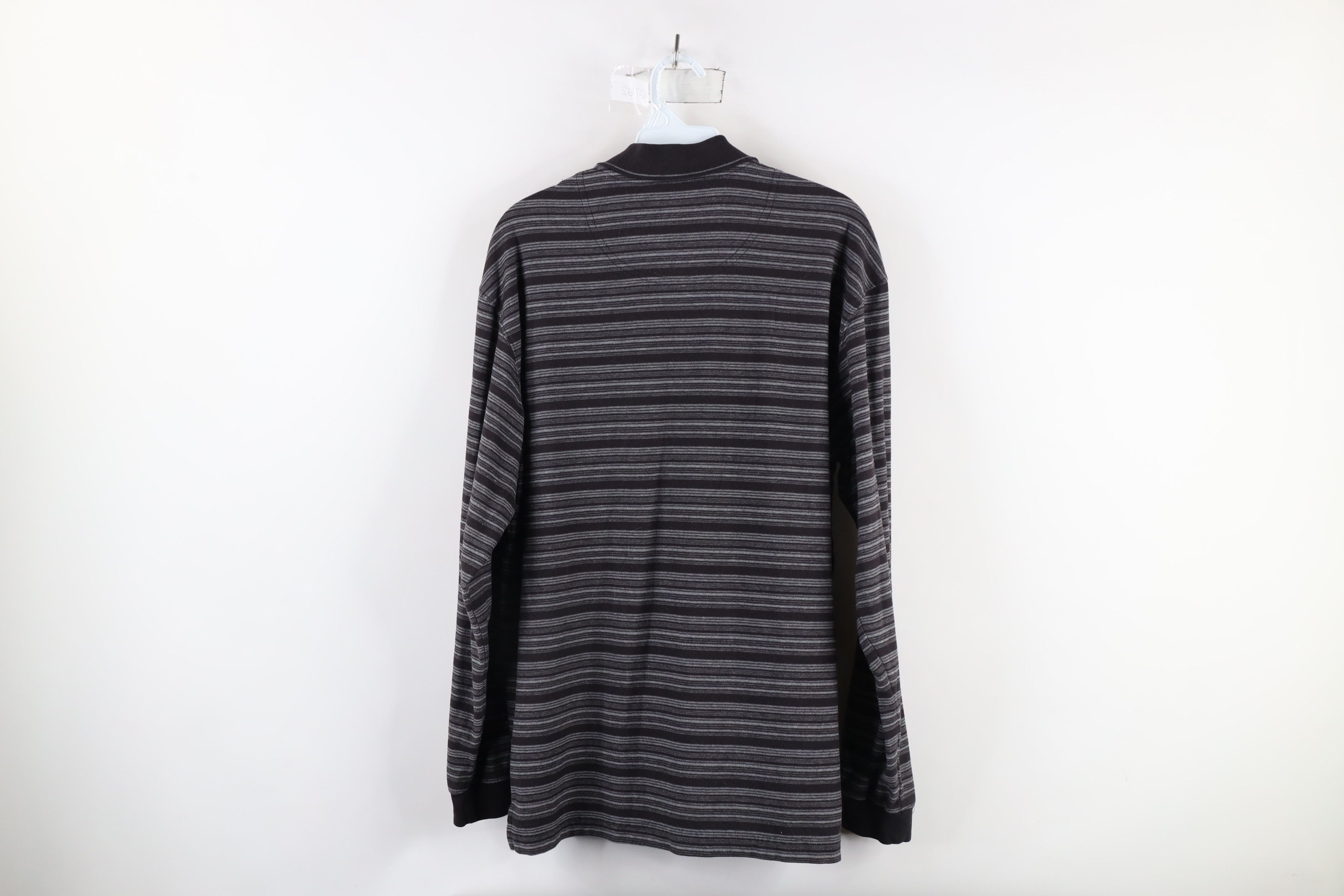 Vintage Vintage 90s Streetwear Striped Knit Long Sleeve Rugby Polo Size US M / EU 48-50 / 2 - 7 Thumbnail