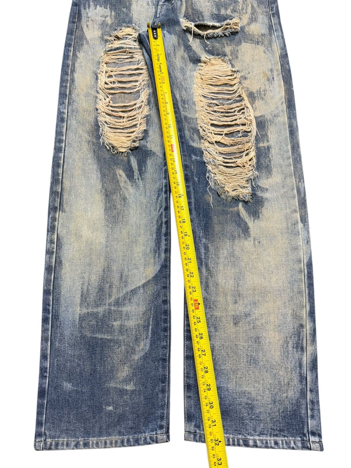 Kapital Vintage Japanese Blue Faded Wash Bleached Style Distressed Size US 36 / EU 52 - 15 Thumbnail