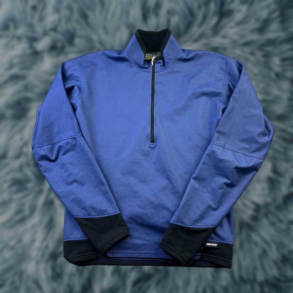 Mountain Hardwear Mountain Hardwear Jacket Mens L Blue Windbreaker 1/4 Zip USA Made Windstopper All Seasons Logo Regular Size Blue Mens Size US L / EU 52-54 / 3 - 1 Thumbnail