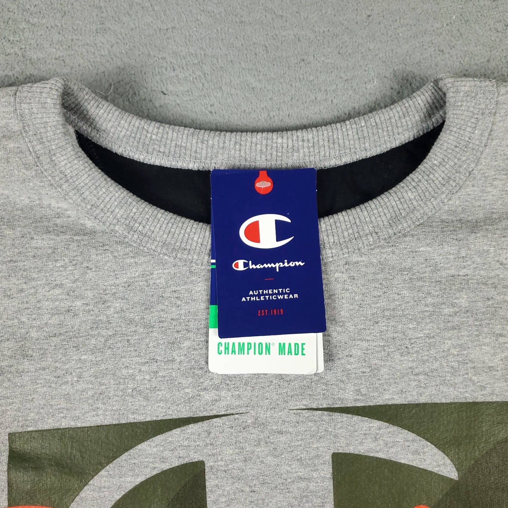 Champion VINTAGE Champion Sweater Mens 2XL Gray Camouflage Logo Pullover Sweatshirt Casual All Seasons Size US XXL / EU 58 / 5 - 3 Thumbnail
