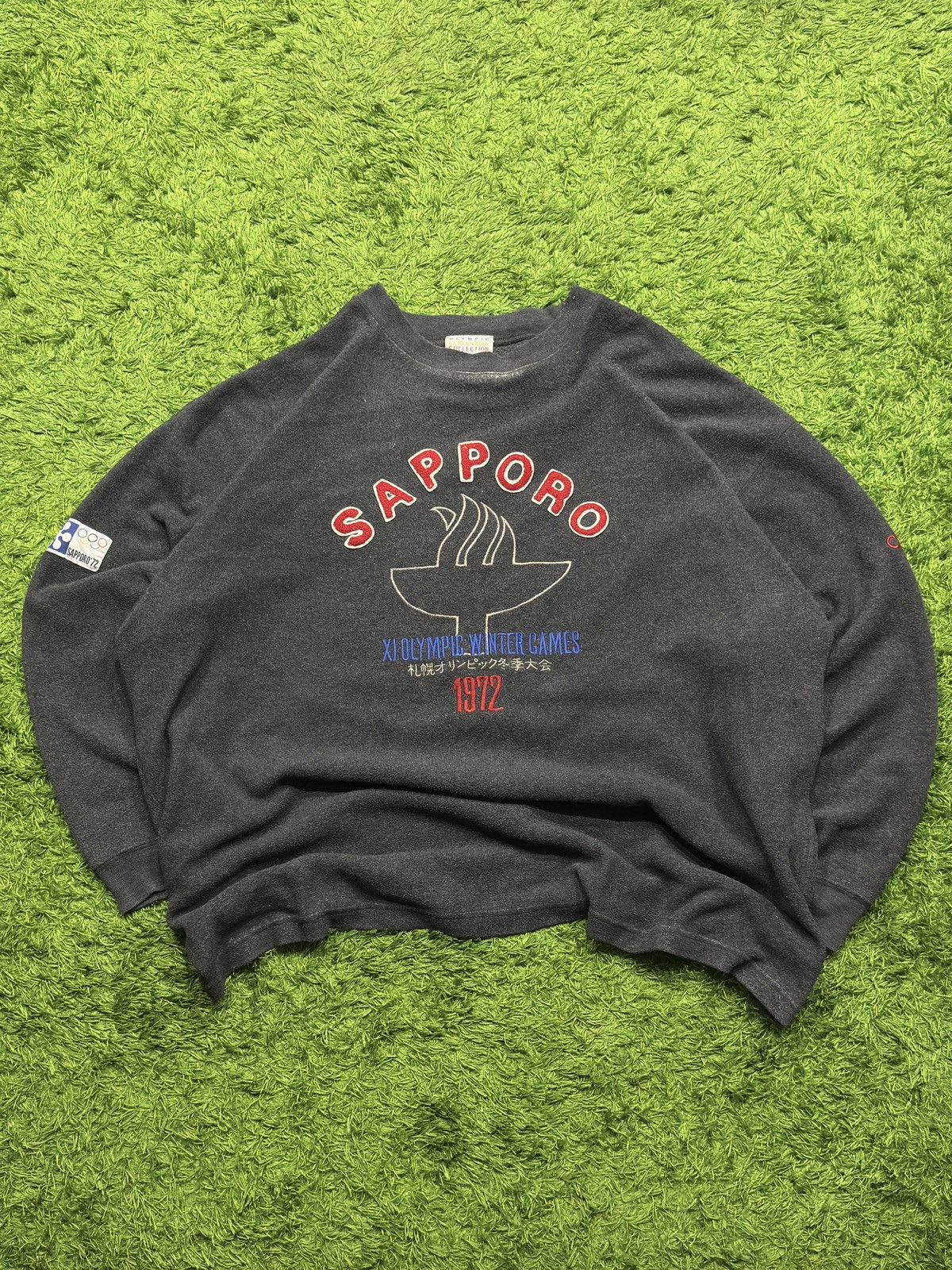 Adidas × Japanese Brand × Vintage Adidas crewneck pull sweatshirt Olympics Sapporo 1972 Size US XL / EU 56 / 4 - 1 Thumbnail