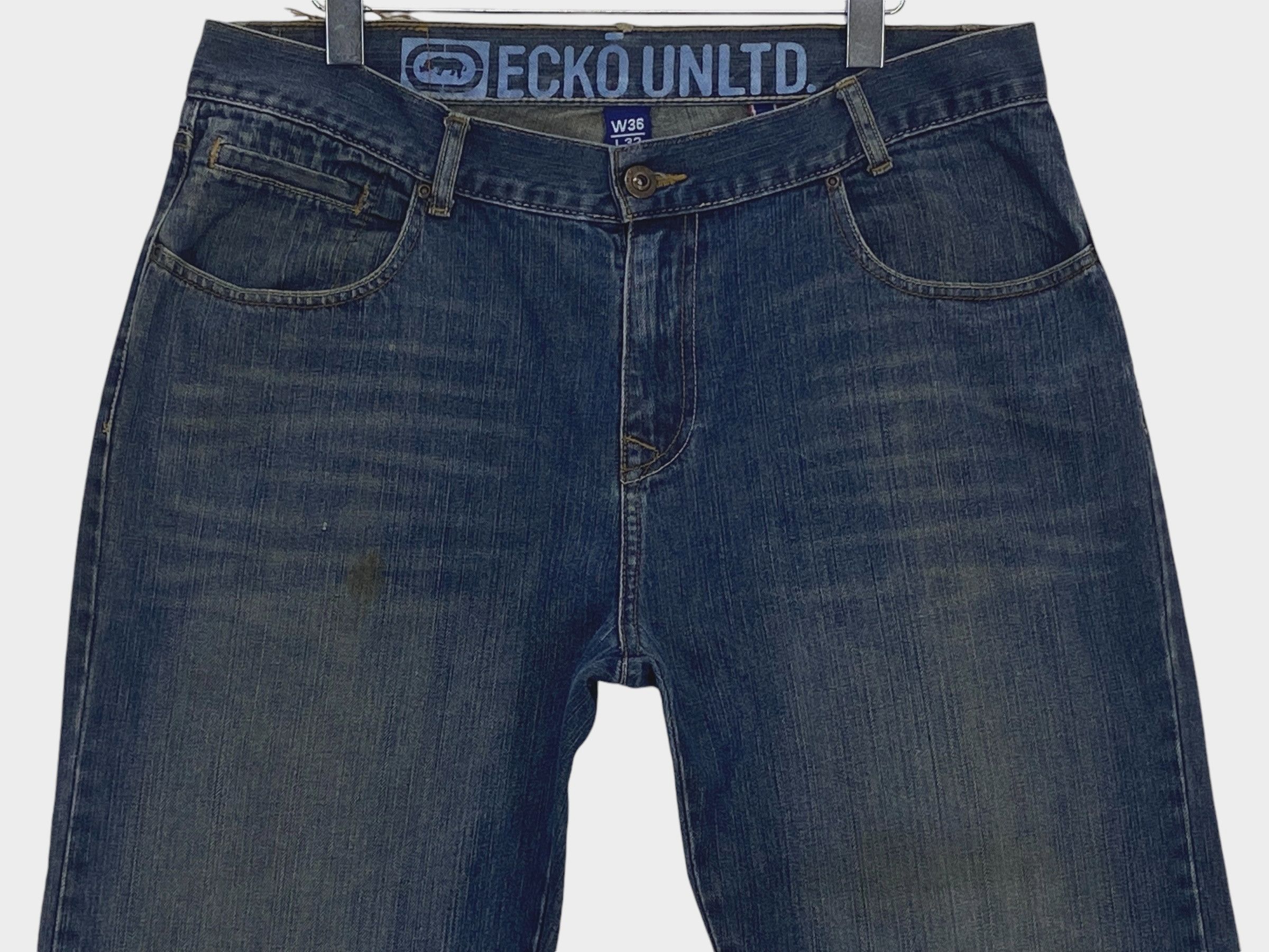 Ecko Unltd. Ecko Denim Hip Hop Skateboards Baggy Pants Size US 35 - 3 Thumbnail