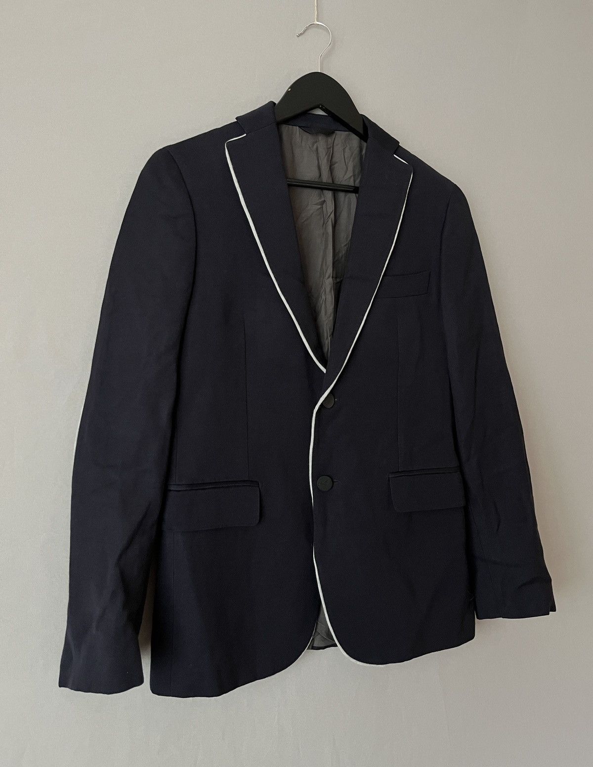 Tonello Tonello Deep Blue Heavy Blazer Size 46R - 5 Thumbnail