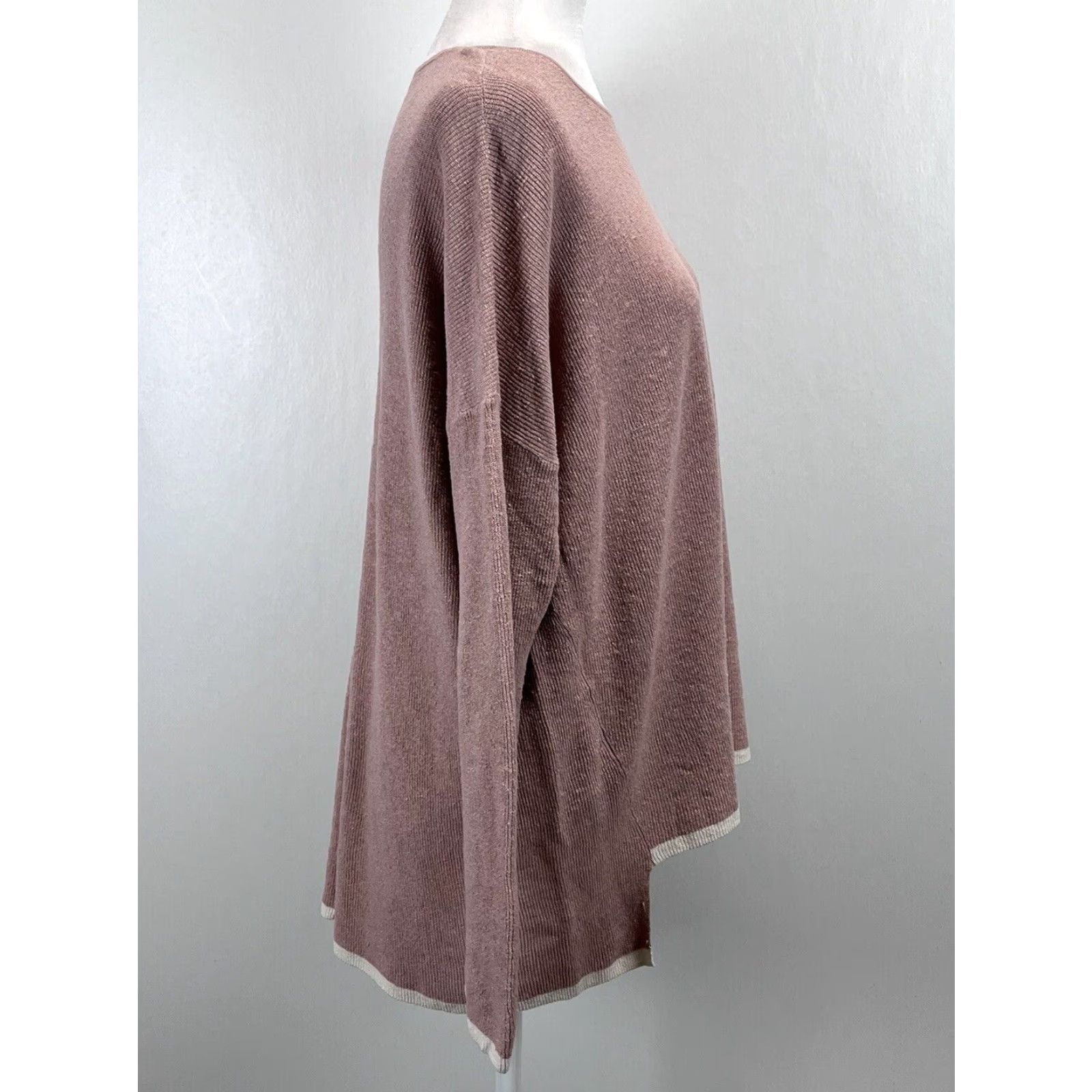 Eileen Fisher Eileen Fisher Sweater Medium Womens Pink Linen Blend Long Sleeve Pullover Classic Designer Lagenlook Oversized Size M / US 6-8 / IT 42-44 - 4 Thumbnail