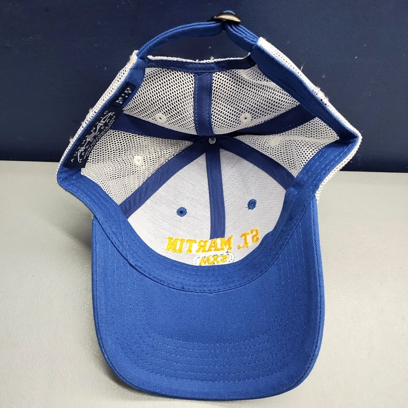 Vintage Ahead Headgear St. Martin Sxm Trucker Hat Mens Adjustable Strapback Size ONE SIZE - 5 Thumbnail