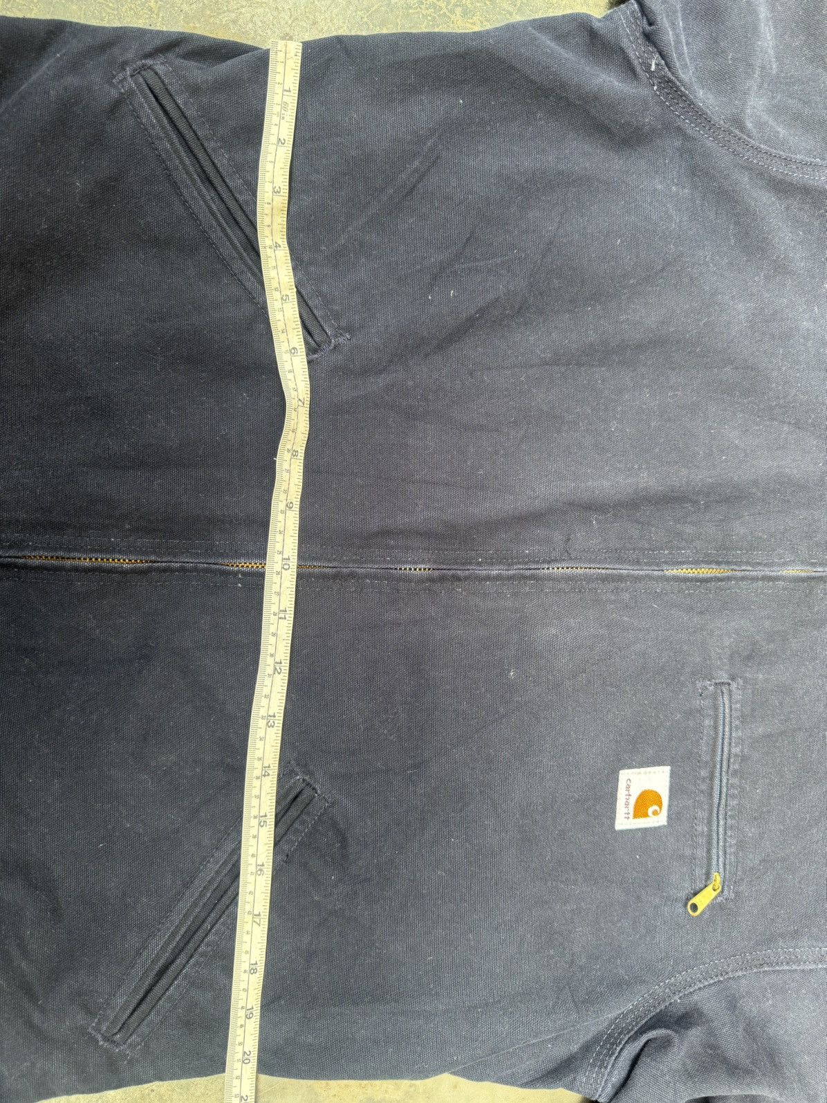 Carhartt Vintage Carhartt detroit blue unlined EJ196MDT Medium Jacket Size US M / EU 48-50 / 2 - 18 Thumbnail