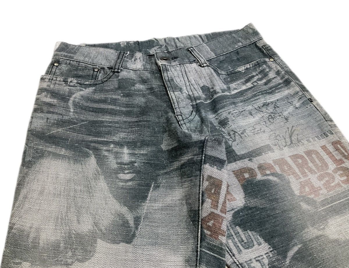 5351 POUR LES HOMMES × If Six Was Nine × Japanese Brand 🔥Archived 5351 Pour Les Hommes Fray Denim Photograph Print Size US 29 - 3 Thumbnail