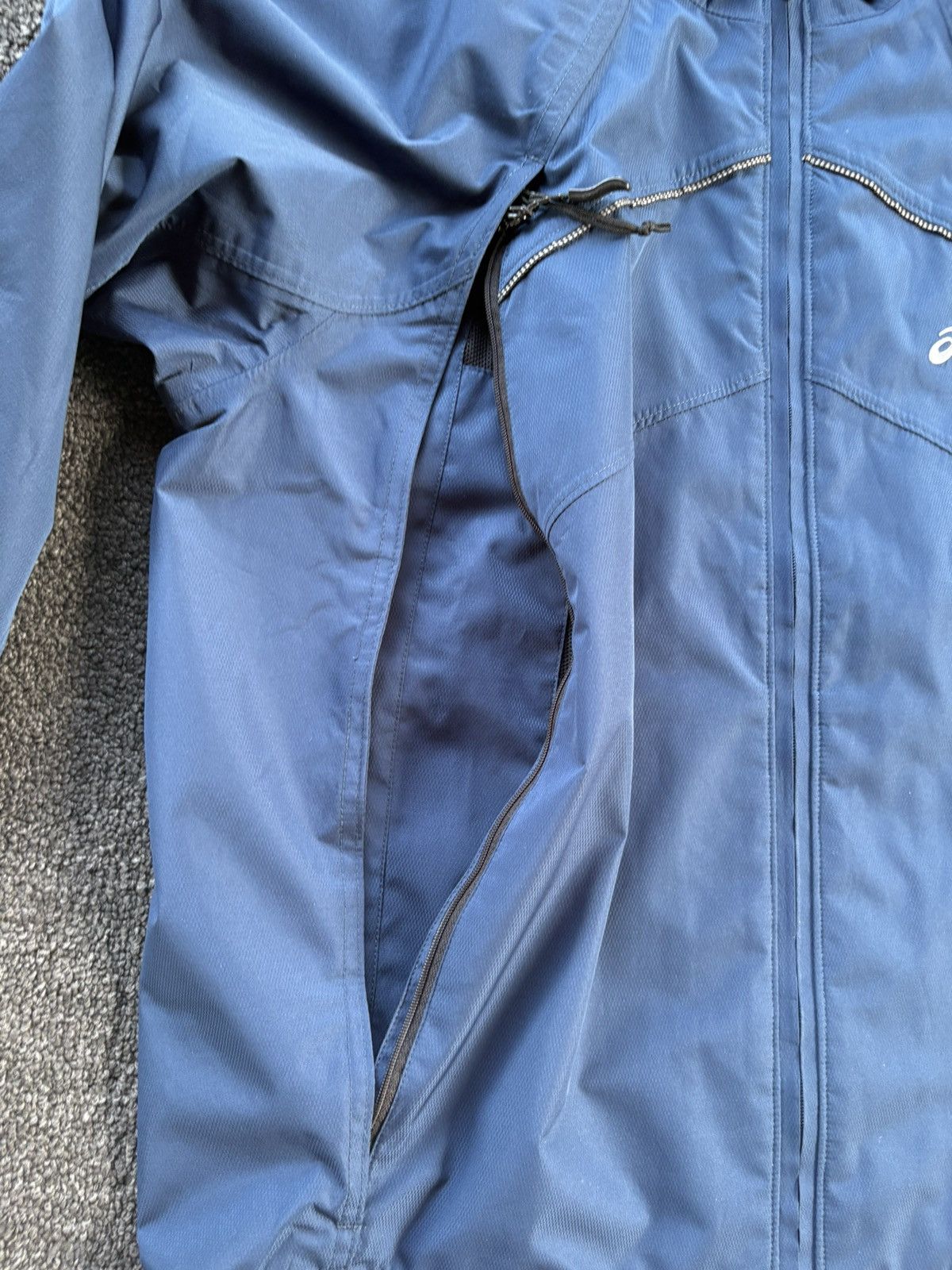 Asics Asics Running Jacket Men’s Small – Blue Full Zip Windbreaker Size US S / EU 44-46 / 1 - 3 Thumbnail