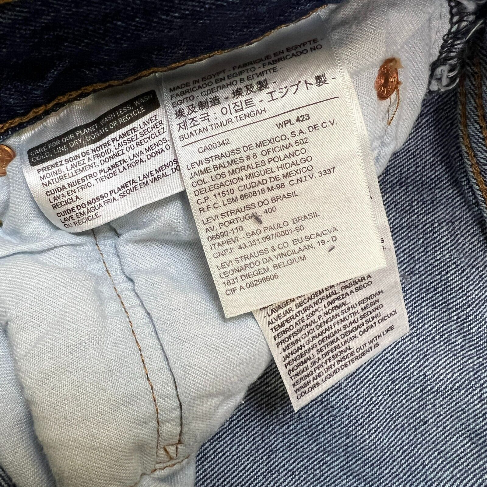 Levi's × Vintage Levi's 501 Jeans 32x32 Original Fit Straight Denim Pants Size US 32 / EU 48 - 10 Thumbnail