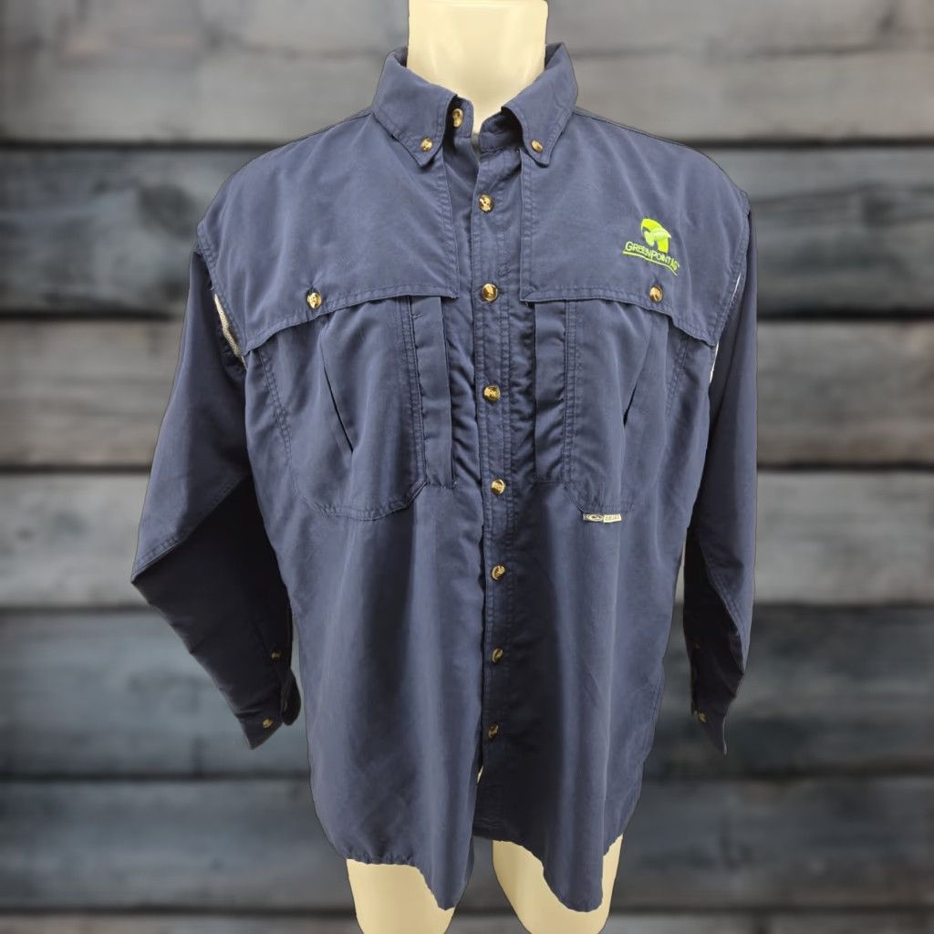 Vintage Drake Waterfowl Shirt Long Sleeve Blue Fishing Vented Large Men Button-Up Shirt Size US L / EU 52-54 / 3 - 1 Thumbnail